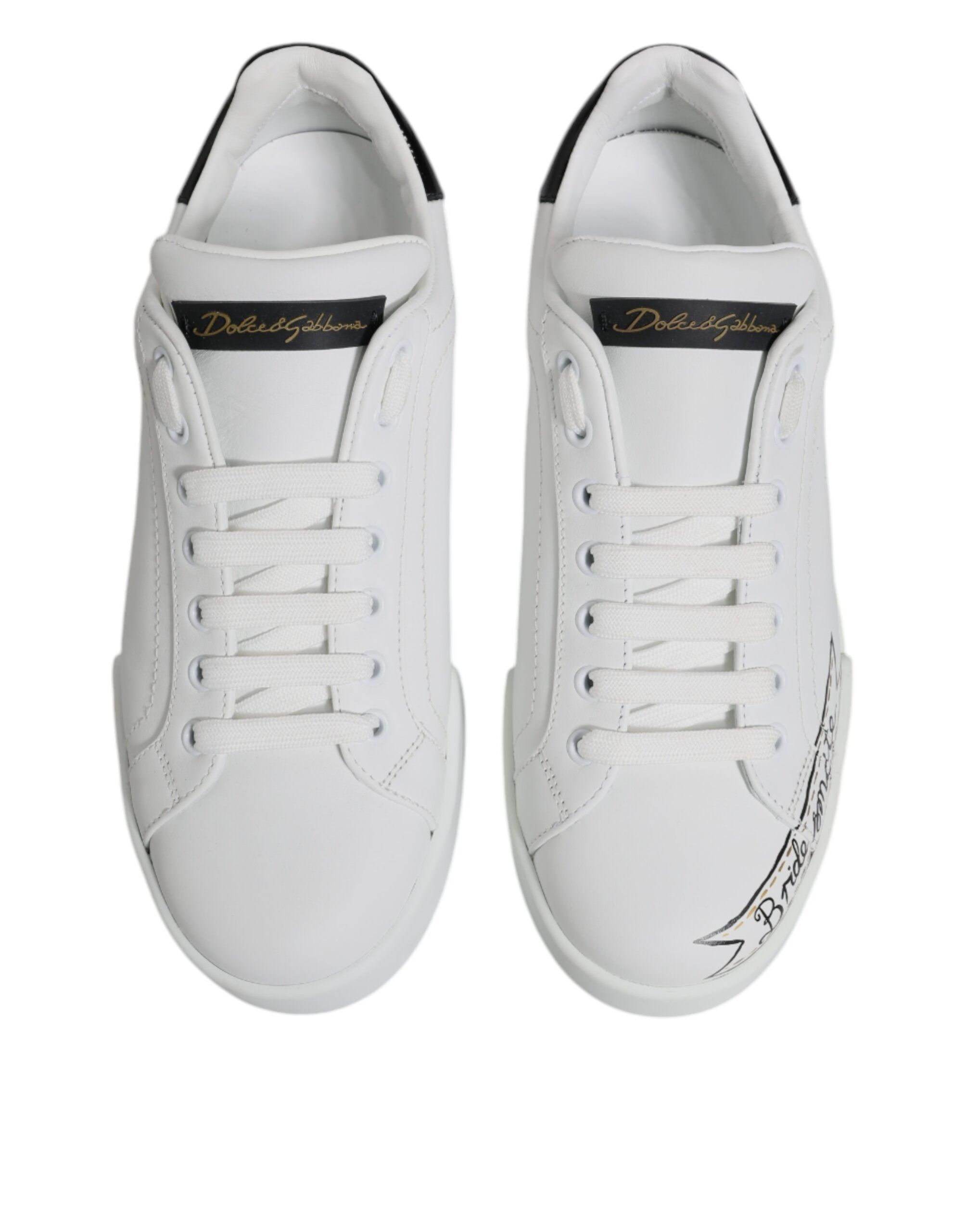 Leather Low Top Lace Up Sneakers Men's Shoes (Pre-Owned) - Dolce & Gabbana - Modalova