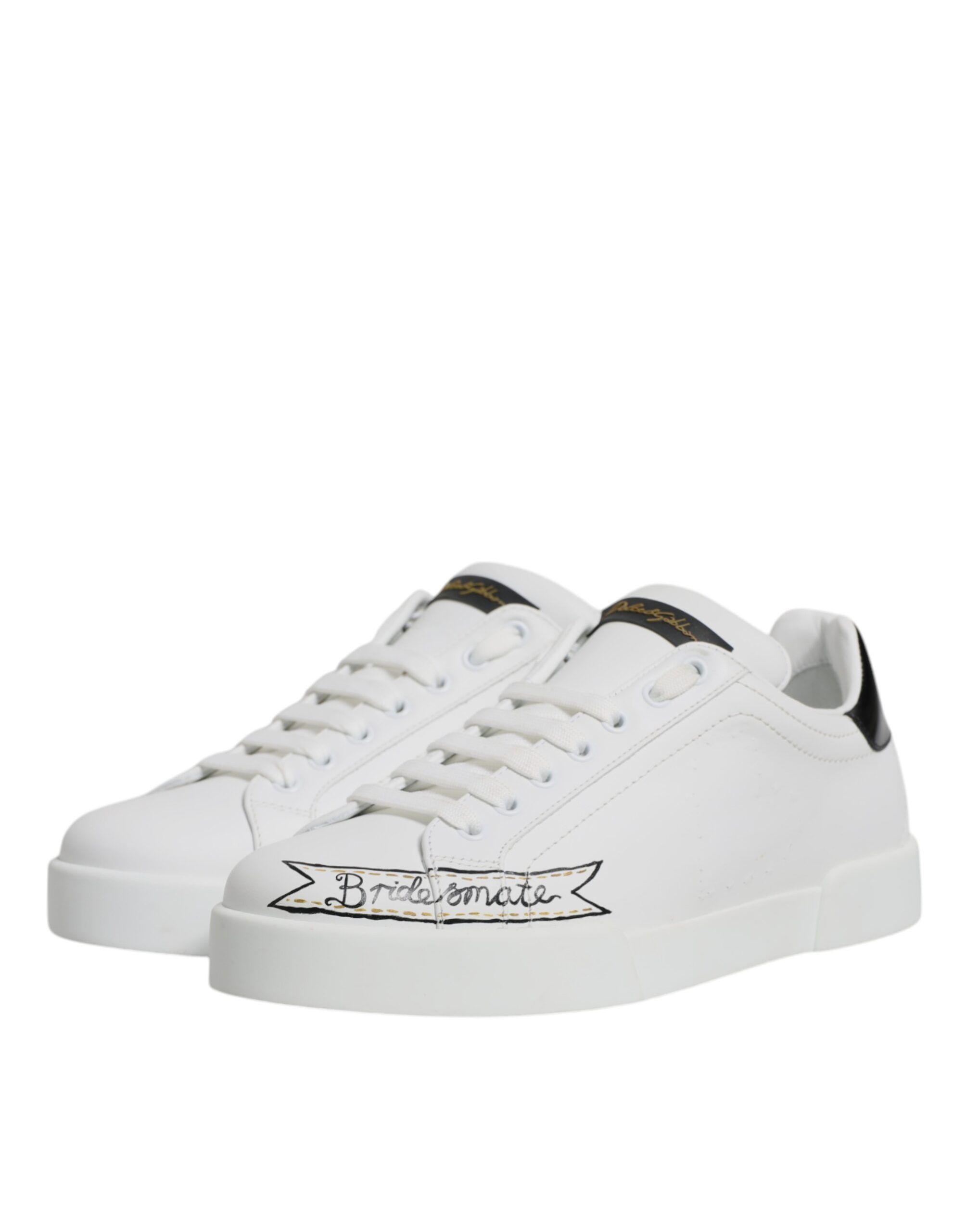 Leather Low Top Lace Up Sneakers Men's Shoes (Pre-Owned) - Dolce & Gabbana - Modalova