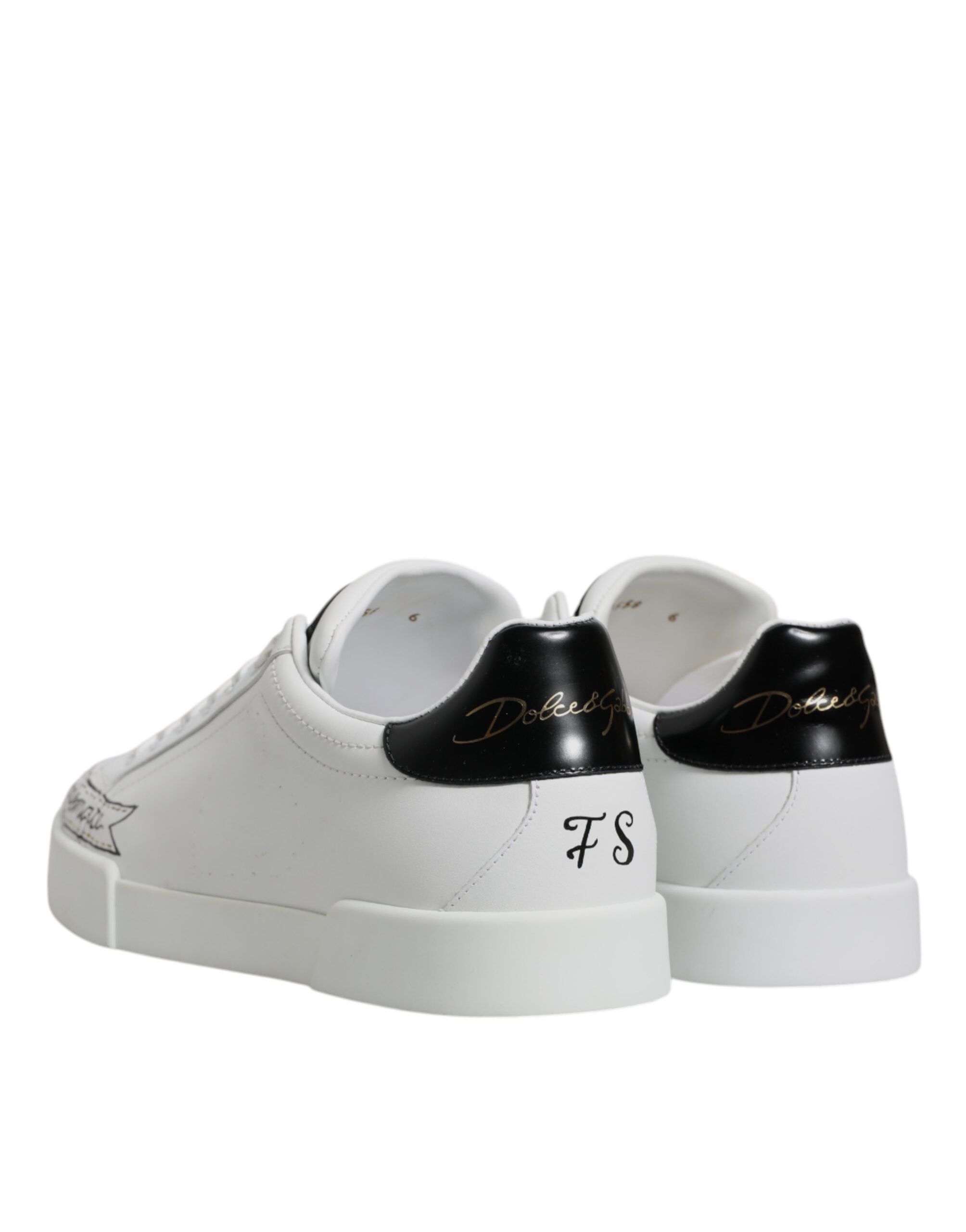 Leather Low Top Lace Up Sneakers Men's Shoes (Pre-Owned) - Dolce & Gabbana - Modalova