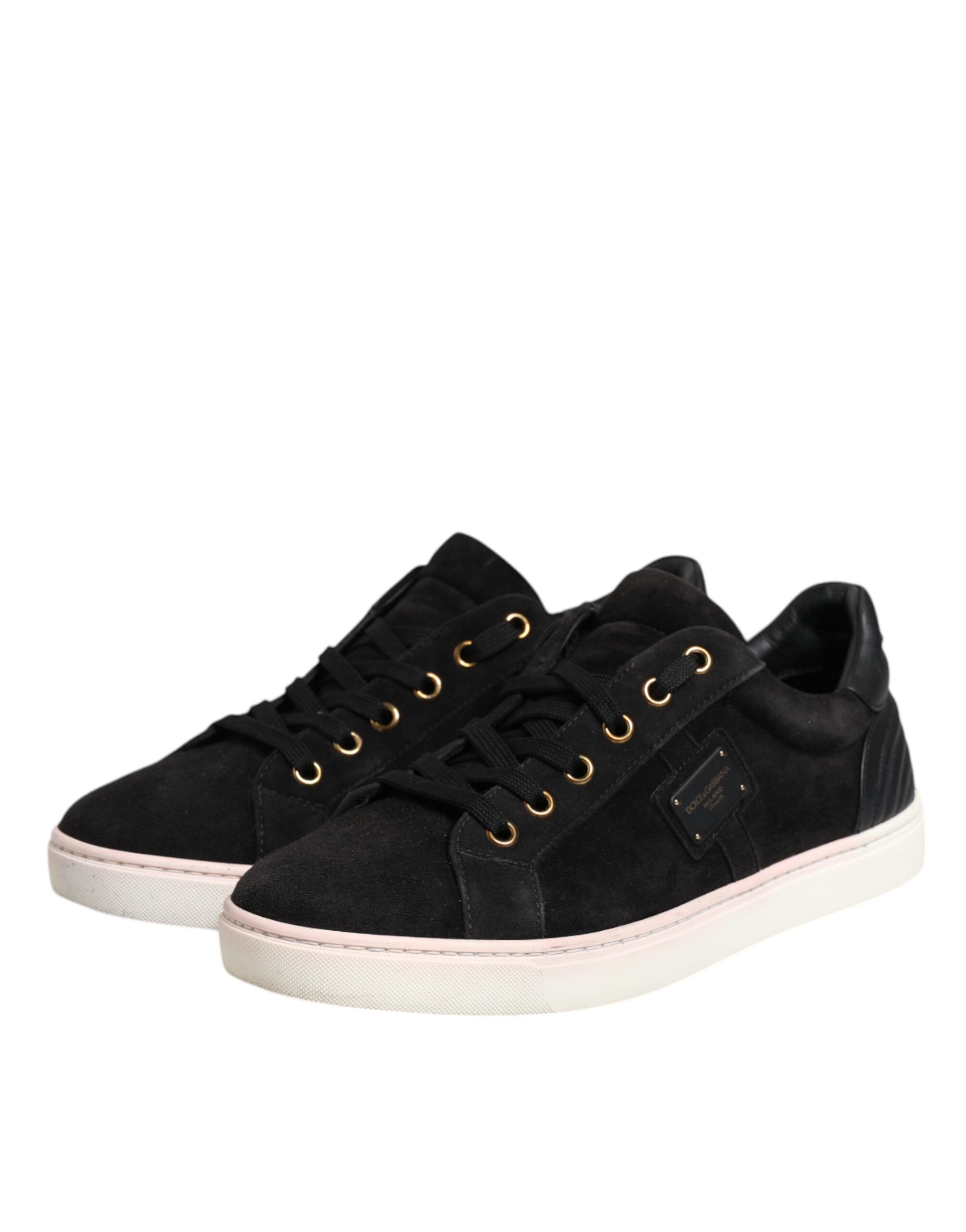 Logo Suede Leather Men Sneakers Men's Shoes (Pre-Owned) - Dolce & Gabbana - Modalova