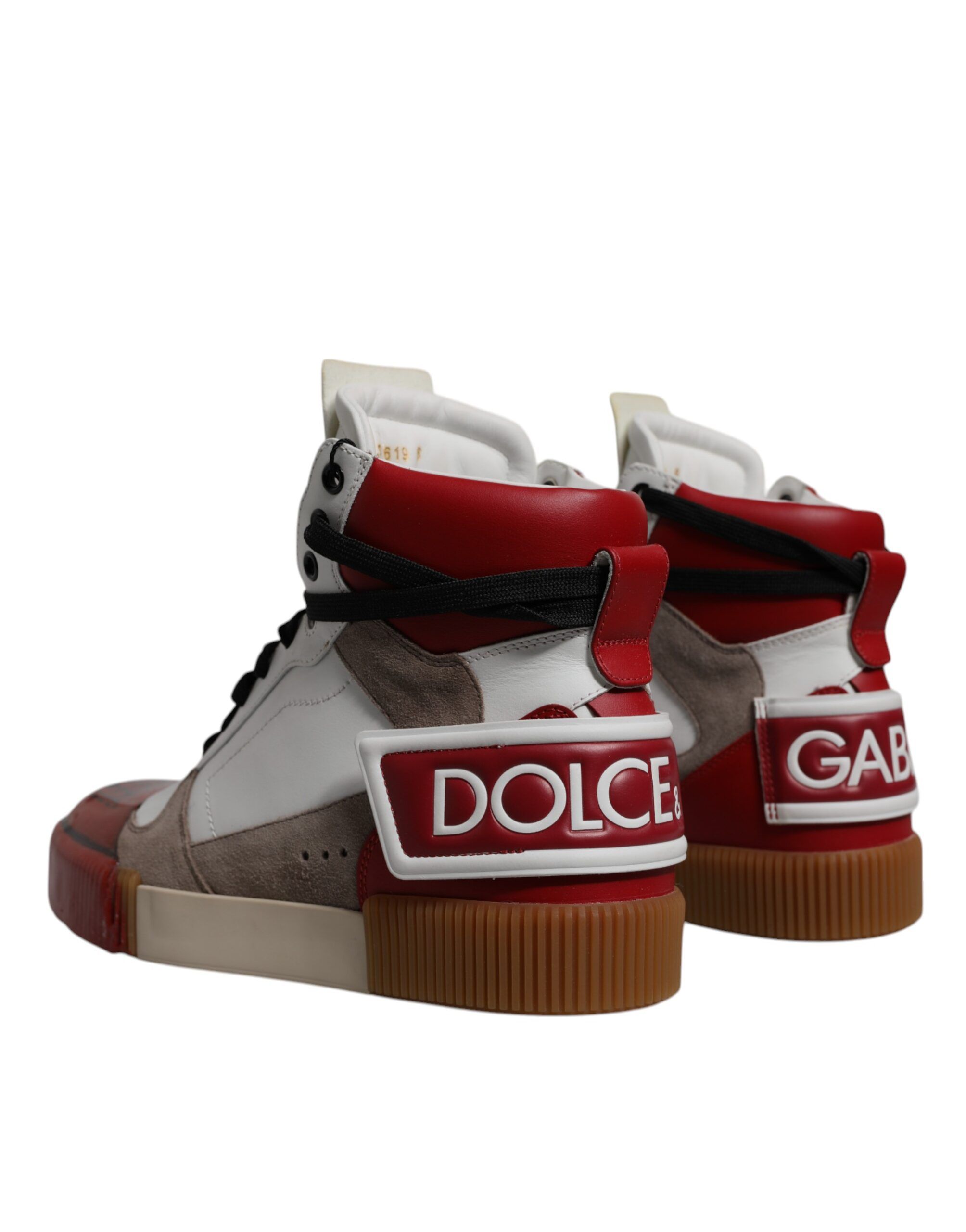 Leather High Top Sneakers Men's Shoes - Dolce & Gabbana - Modalova