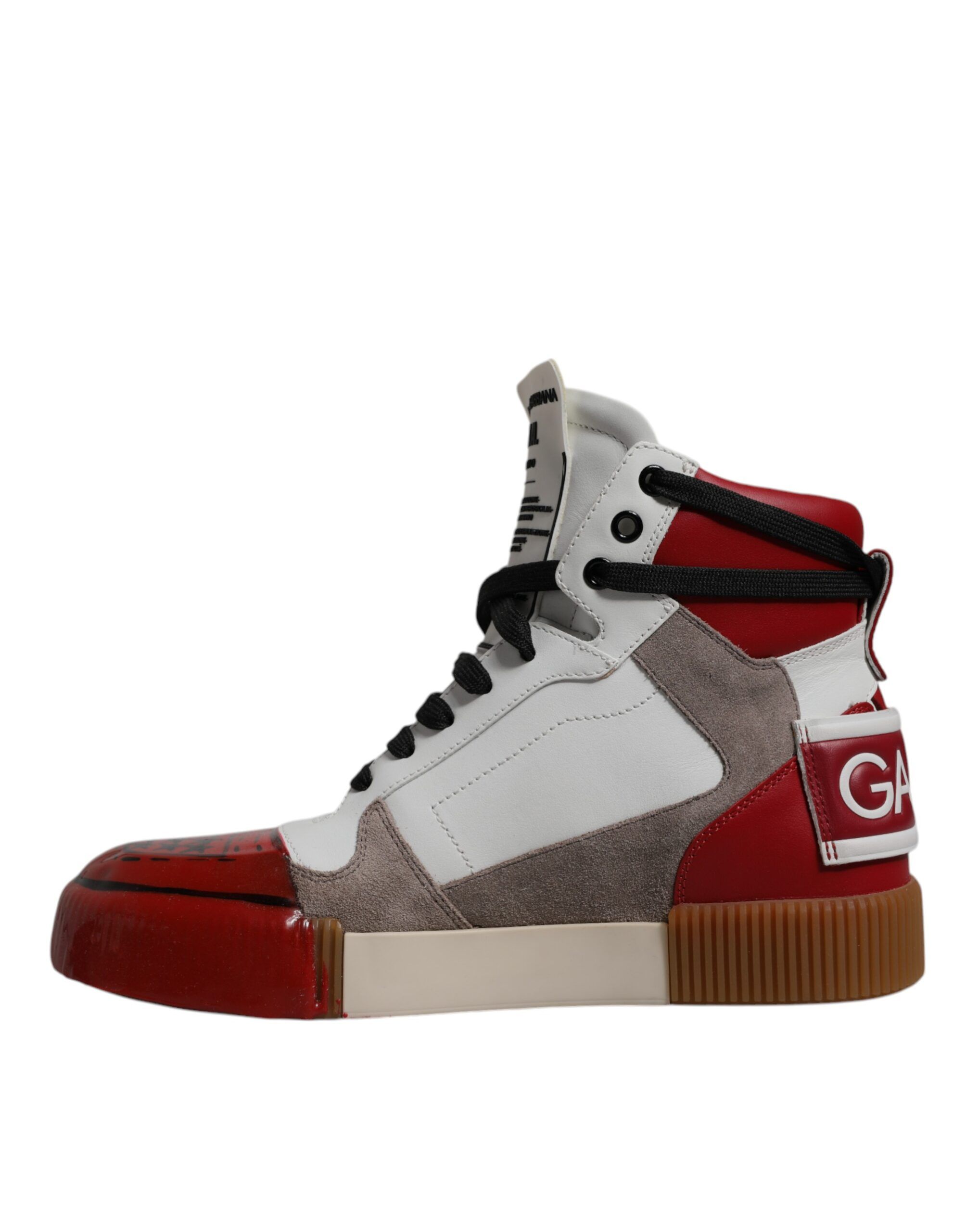 Leather High Top Sneakers Men's Shoes - Dolce & Gabbana - Modalova
