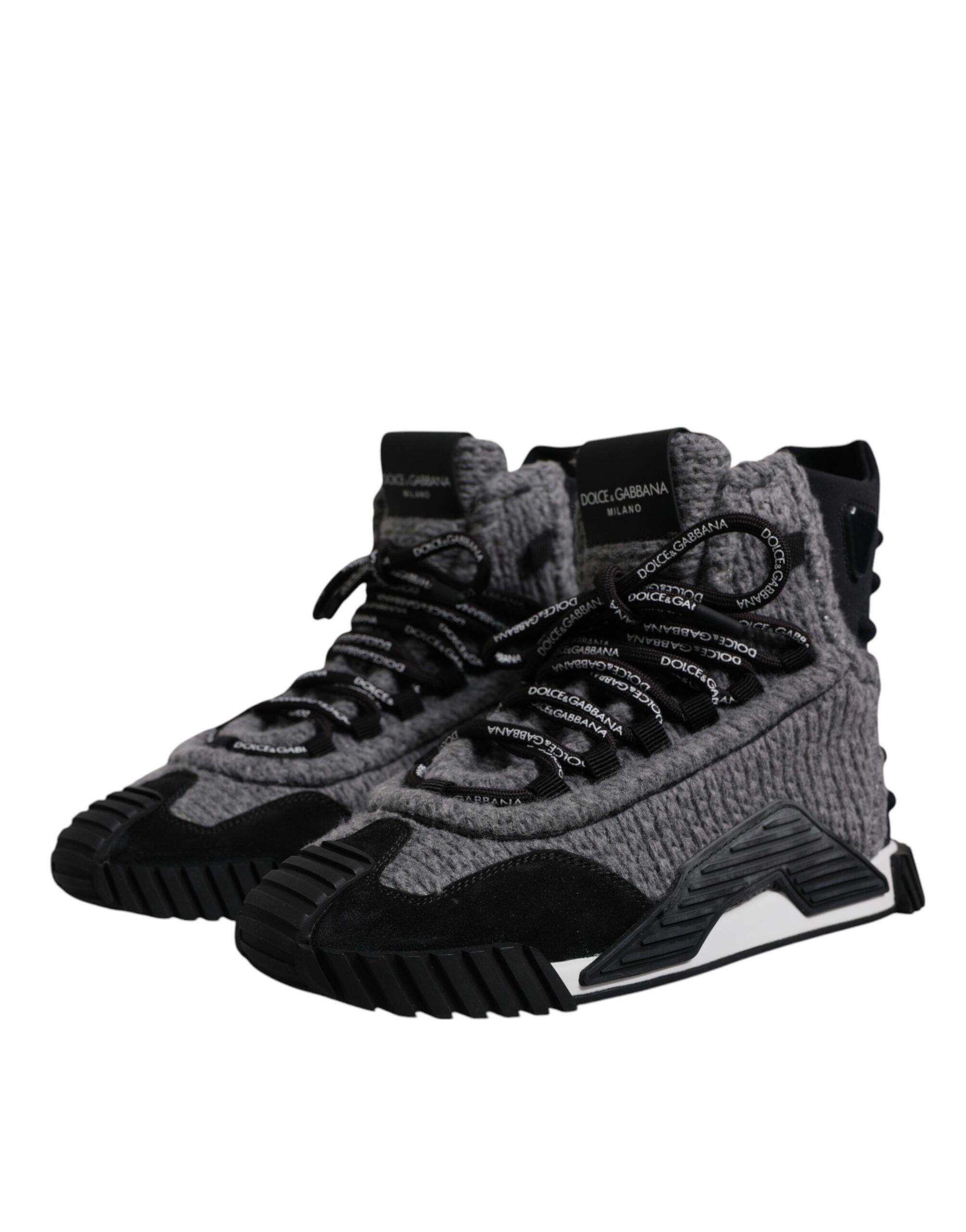 Gray Black NS1 High Top Boots Sneakers Women's Shoes - Dolce & Gabbana - Modalova