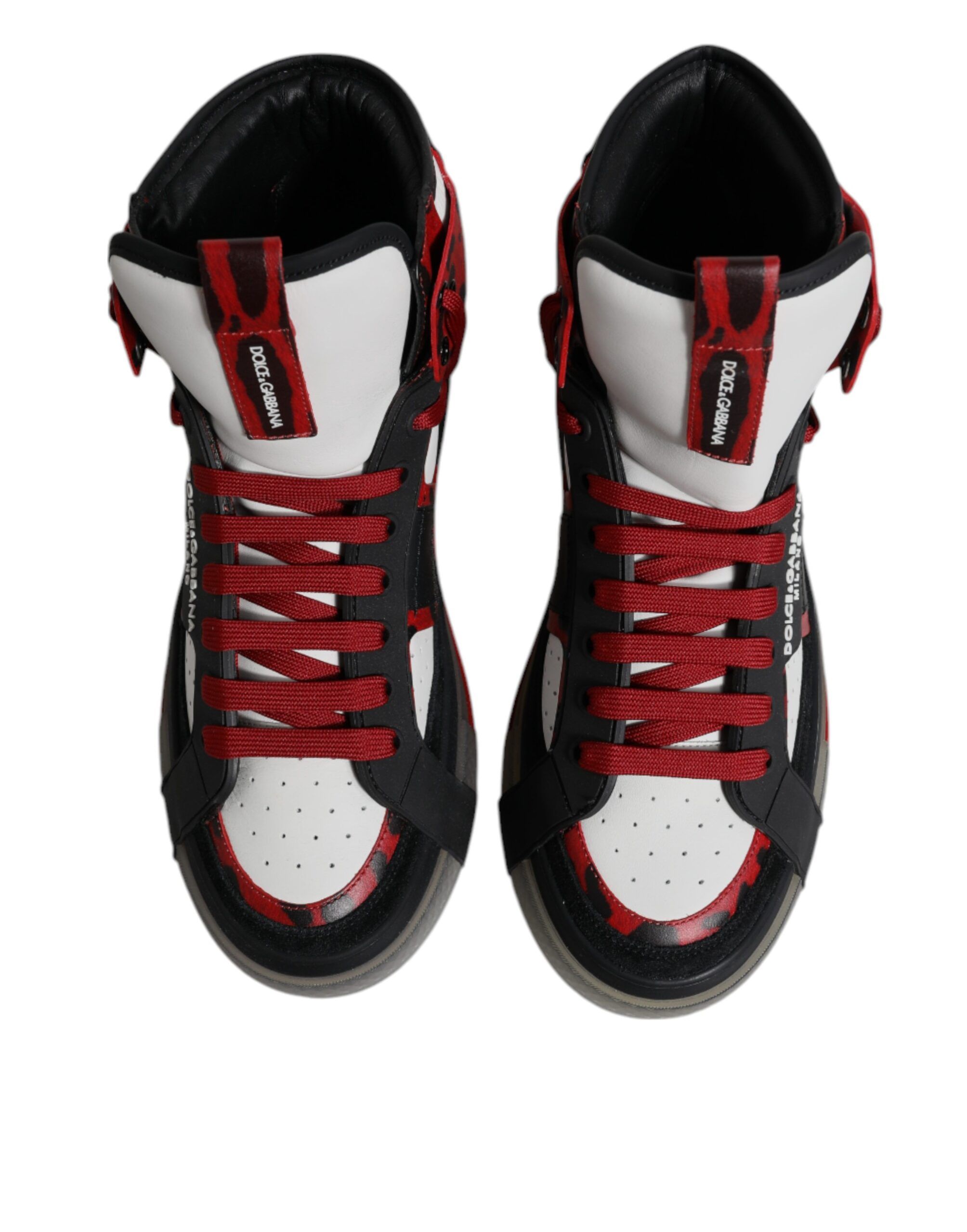 Leather High Top Sneakers Men's Shoes - Dolce & Gabbana - Modalova