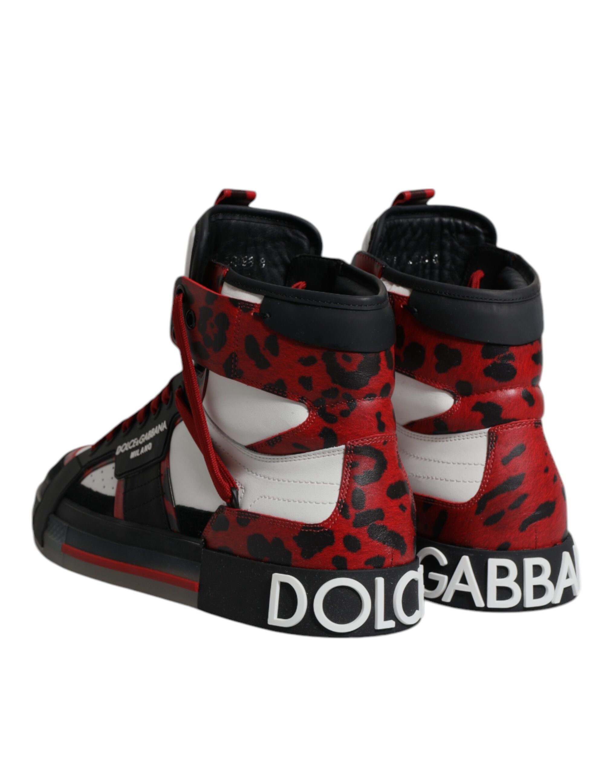 Leather High Top Sneakers Men's Shoes - Dolce & Gabbana - Modalova