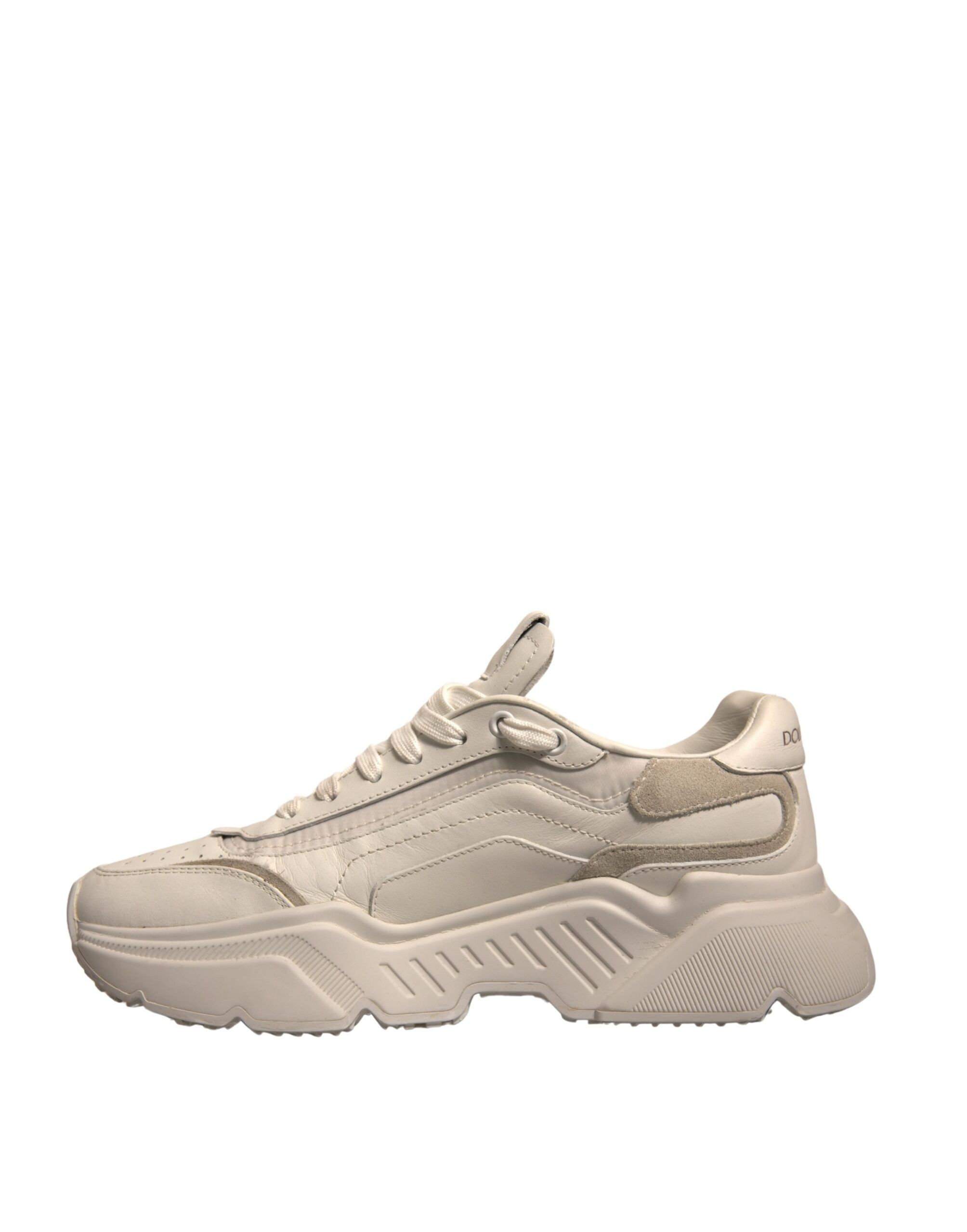 White Daymaster Leather Low Top Sneakers Men's Shoes (Pre-Owned) - Dolce & Gabbana - Modalova