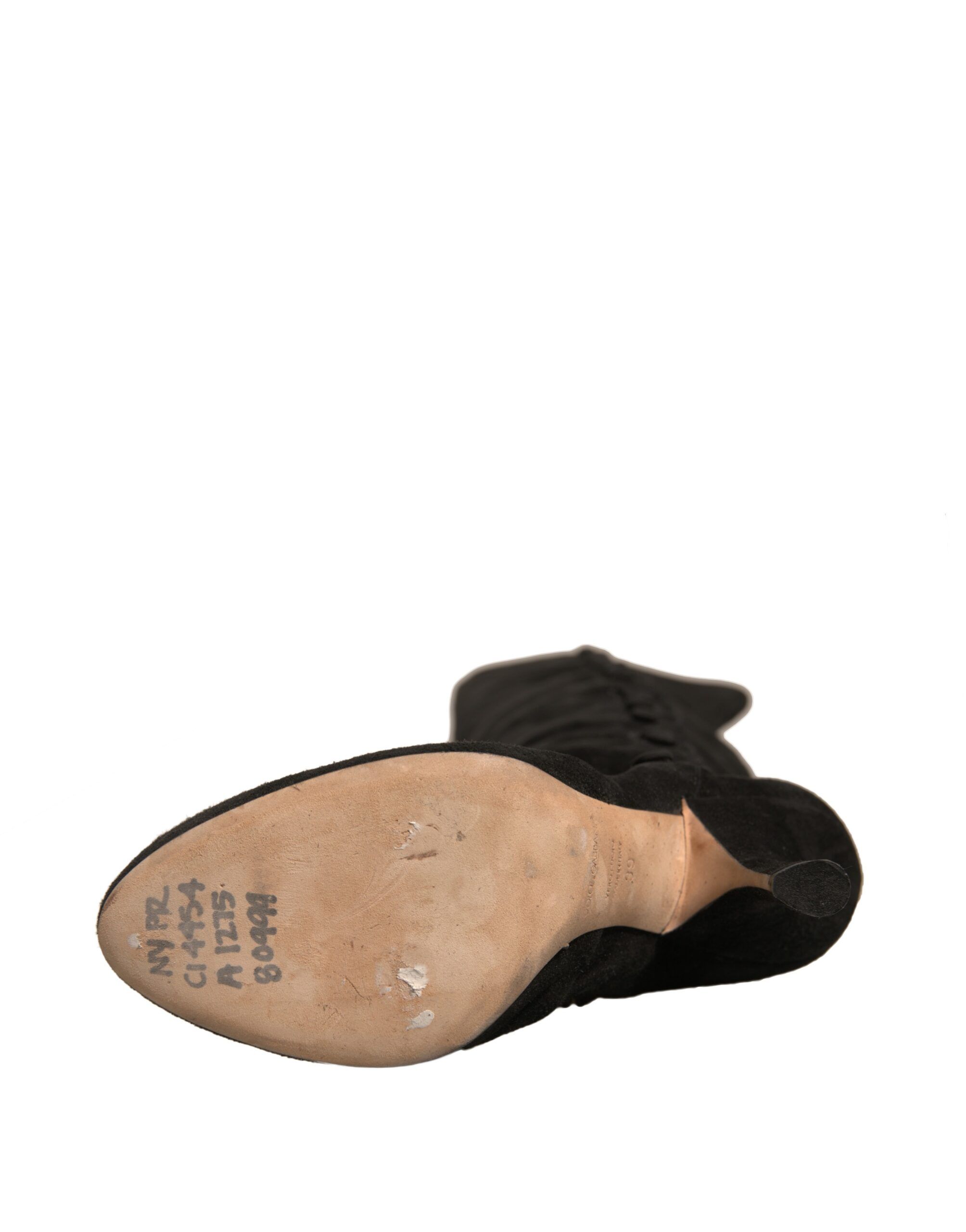 Suede Heels Knee High Boots Women's Shoes (Pre-Owned) - Dolce & Gabbana - Modalova