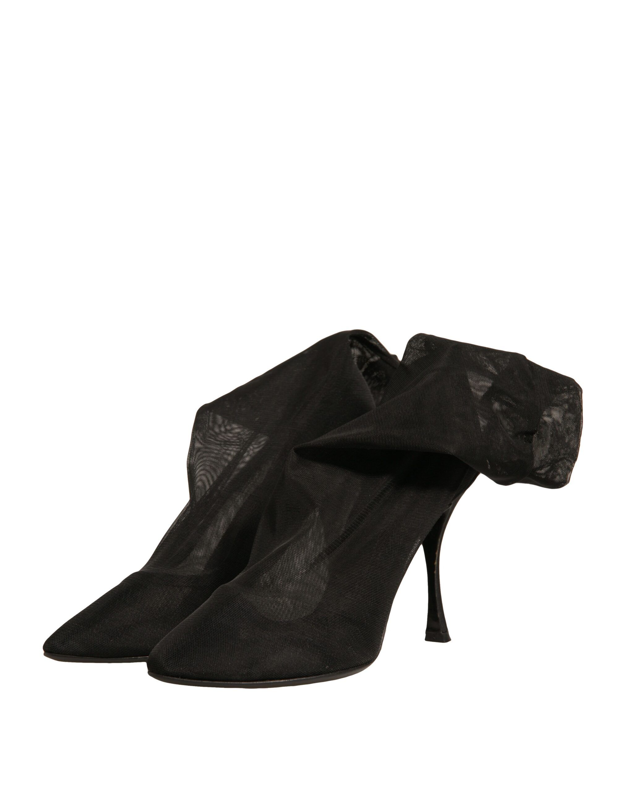 Silk Mesh Sock Style Heels Boots Women's Shoes (Pre-Owned) - Dolce & Gabbana - Modalova