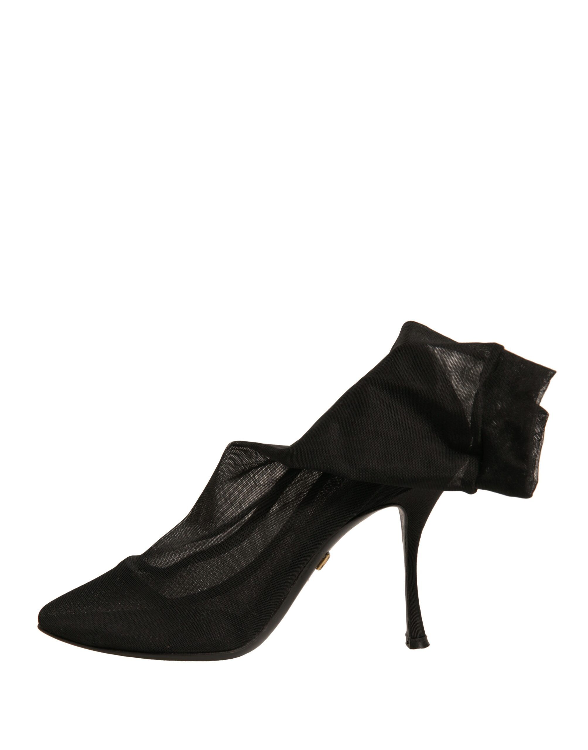 Silk Mesh Sock Style Heels Boots Women's Shoes (Pre-Owned) - Dolce & Gabbana - Modalova