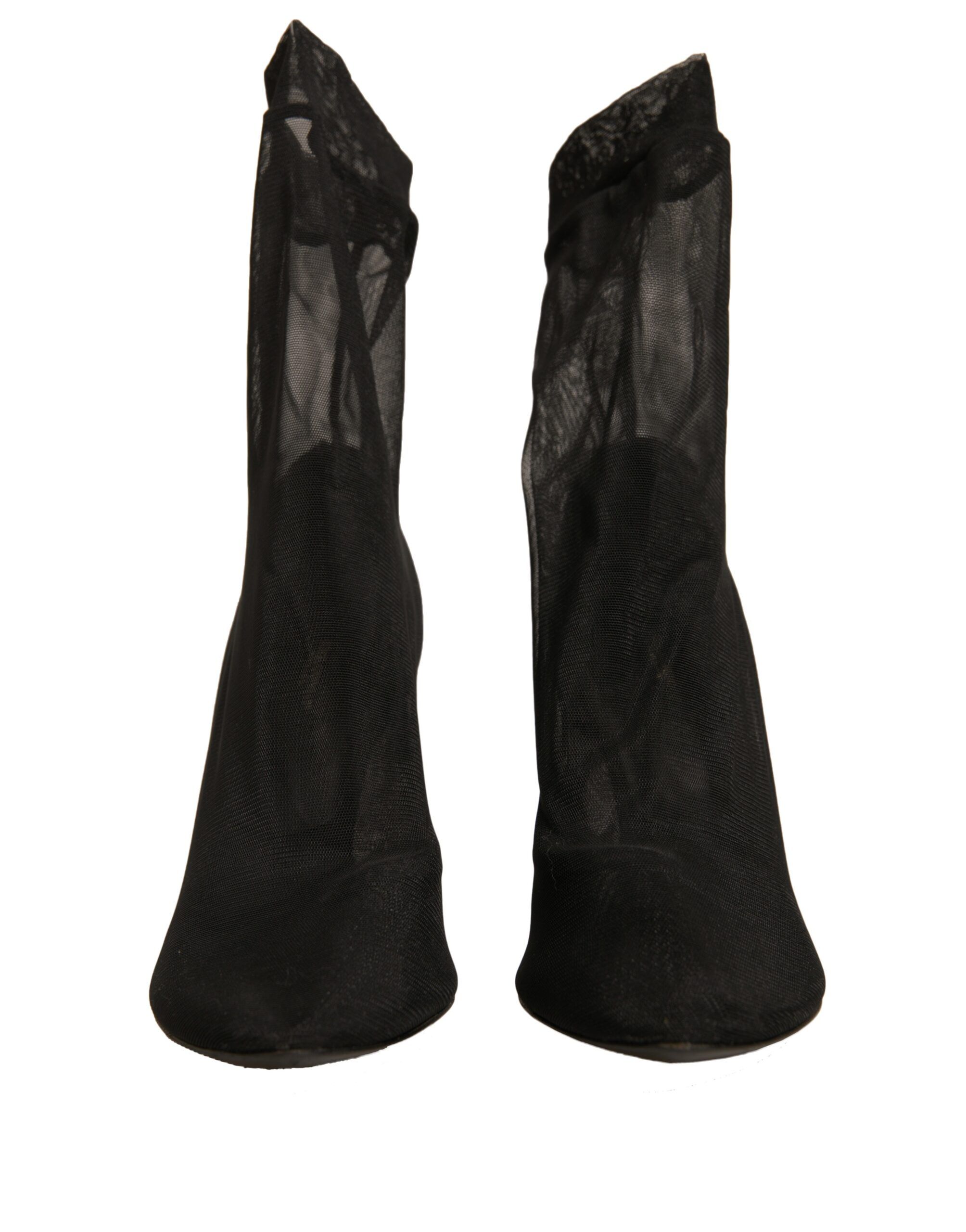 Silk Mesh Sock Style Heels Boots Women's Shoes (Pre-Owned) - Dolce & Gabbana - Modalova