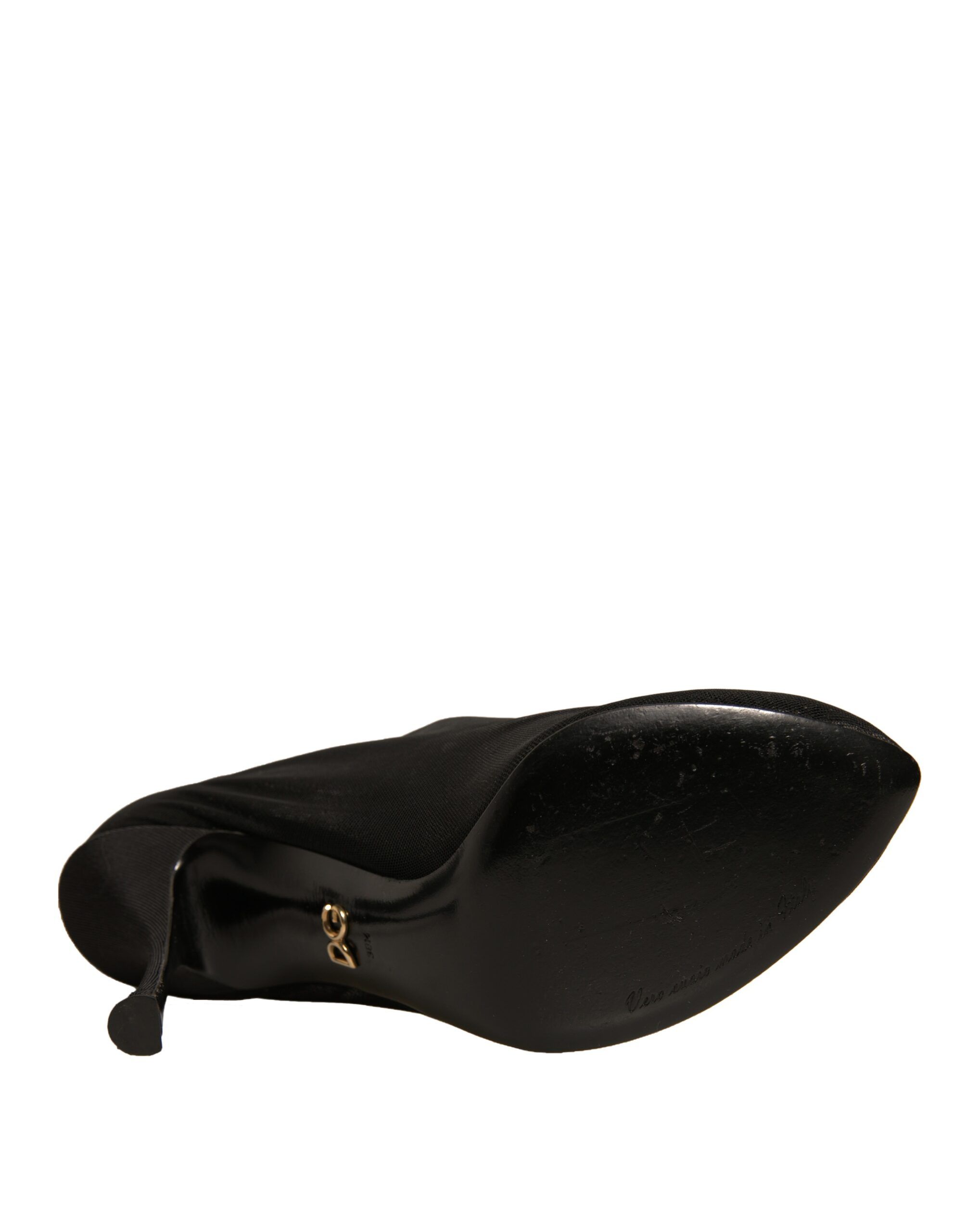Silk Mesh Sock Style Heels Boots Women's Shoes (Pre-Owned) - Dolce & Gabbana - Modalova