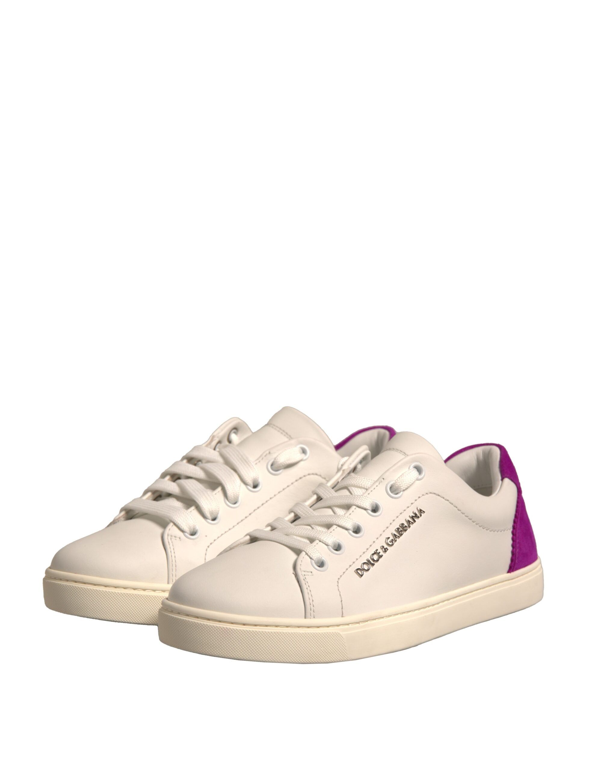 Suede Leather Low Top Sneakers Women's Shoes - Dolce & Gabbana - Modalova