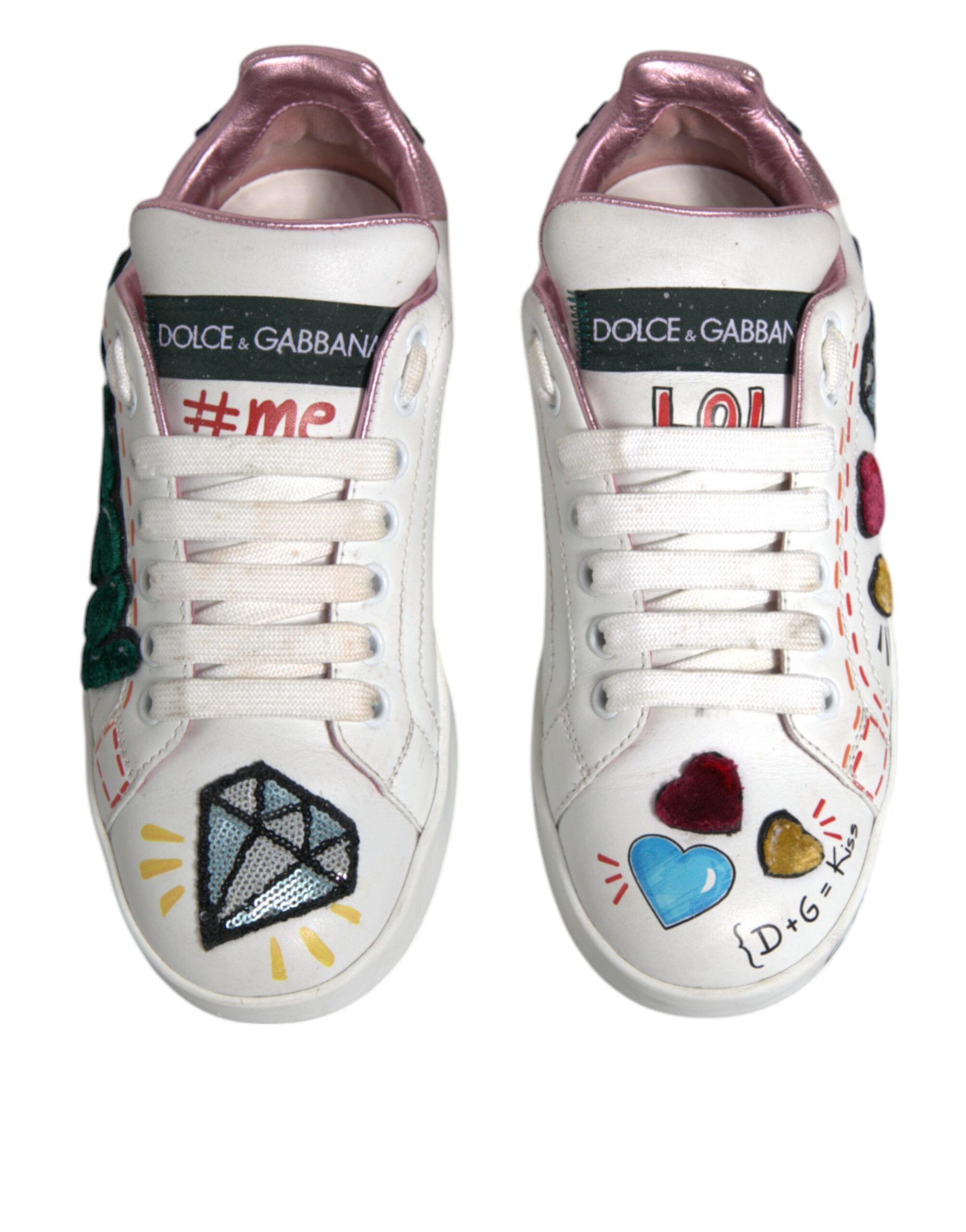 Sequined Crystal Low Top Sneakers Women's Shoes (Pre-Owned) - Dolce & Gabbana - Modalova