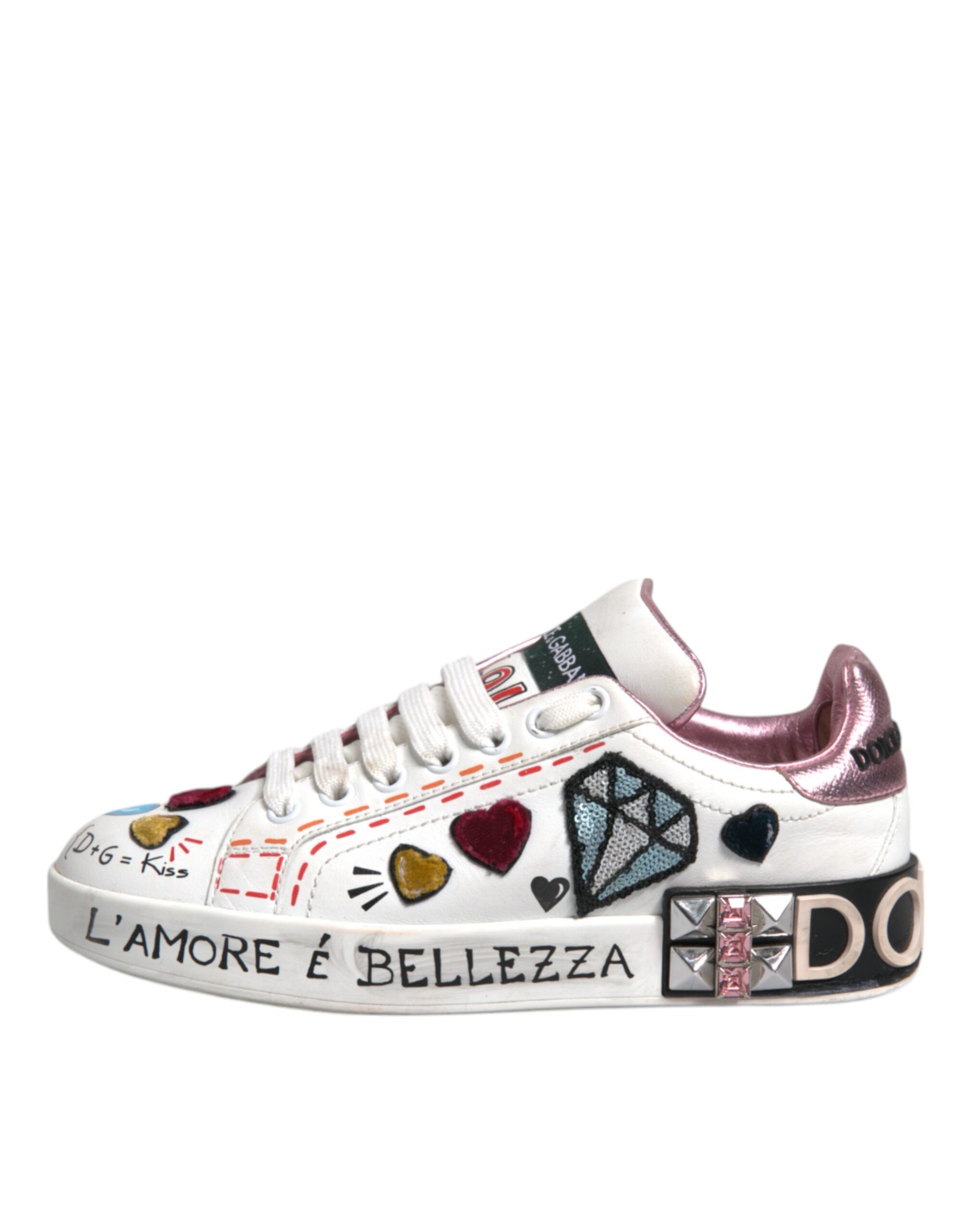 Sequined Crystal Low Top Sneakers Women's Shoes (Pre-Owned) - Dolce & Gabbana - Modalova