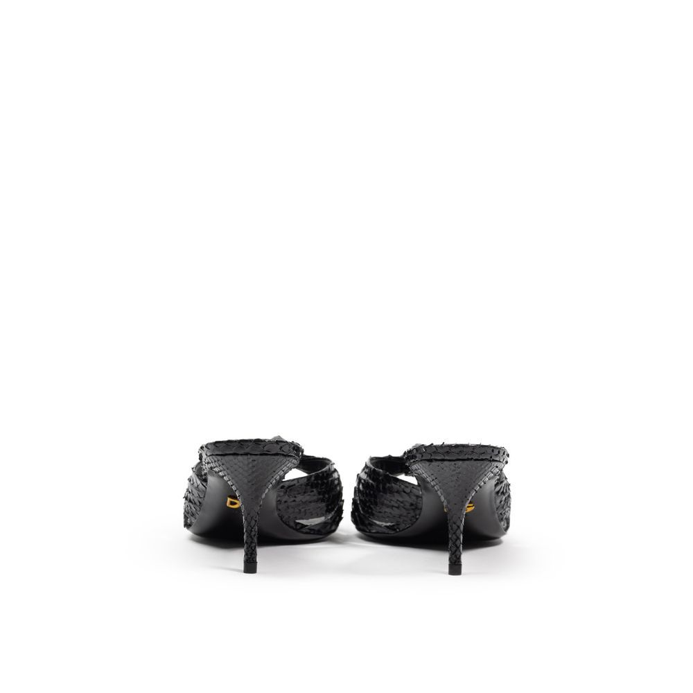 Snake Skin Platform Women's Sandals - Dolce & Gabbana - Modalova