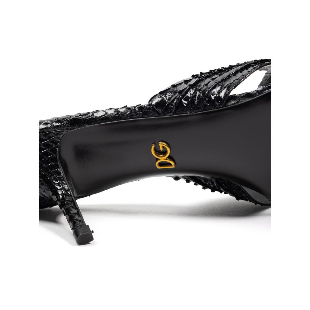 Snake Skin Platform Women's Sandals - Dolce & Gabbana - Modalova