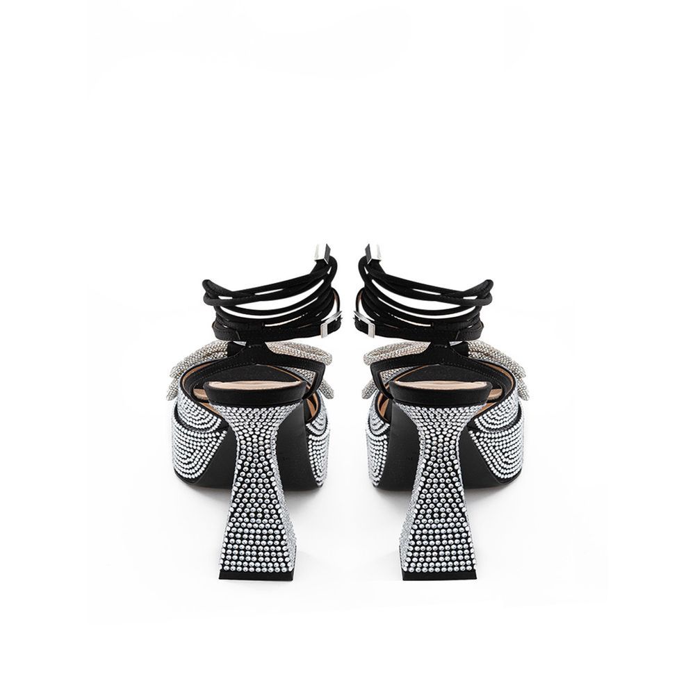 Leather Stiletto Heel Women's Sandals - MACH & MACH - Modalova