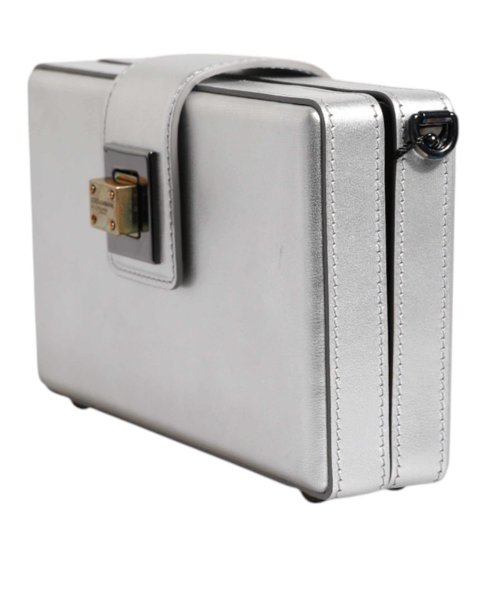 Metallic DG BOX Leather Shoulder Strap Women's Bag (Pre-Owned) - Dolce & Gabbana - Modalova