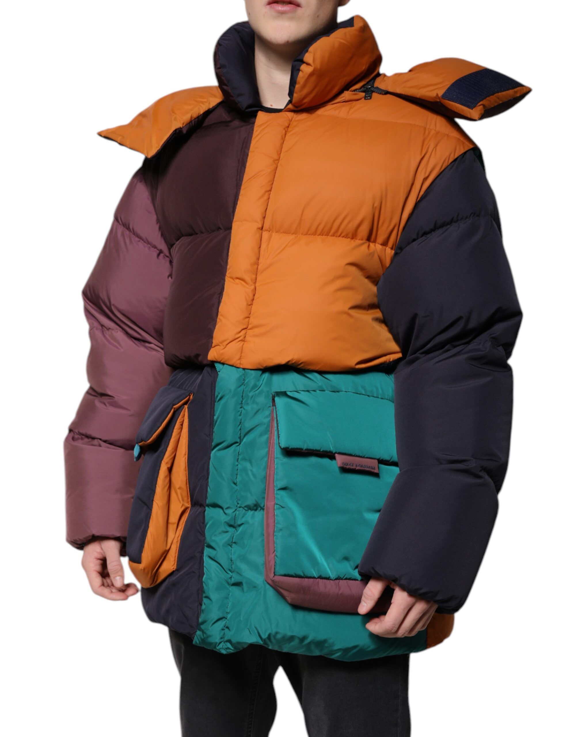 Quilted Hooded Puffer Men's Jacket (Pre-Owned) - Dolce & Gabbana - Modalova