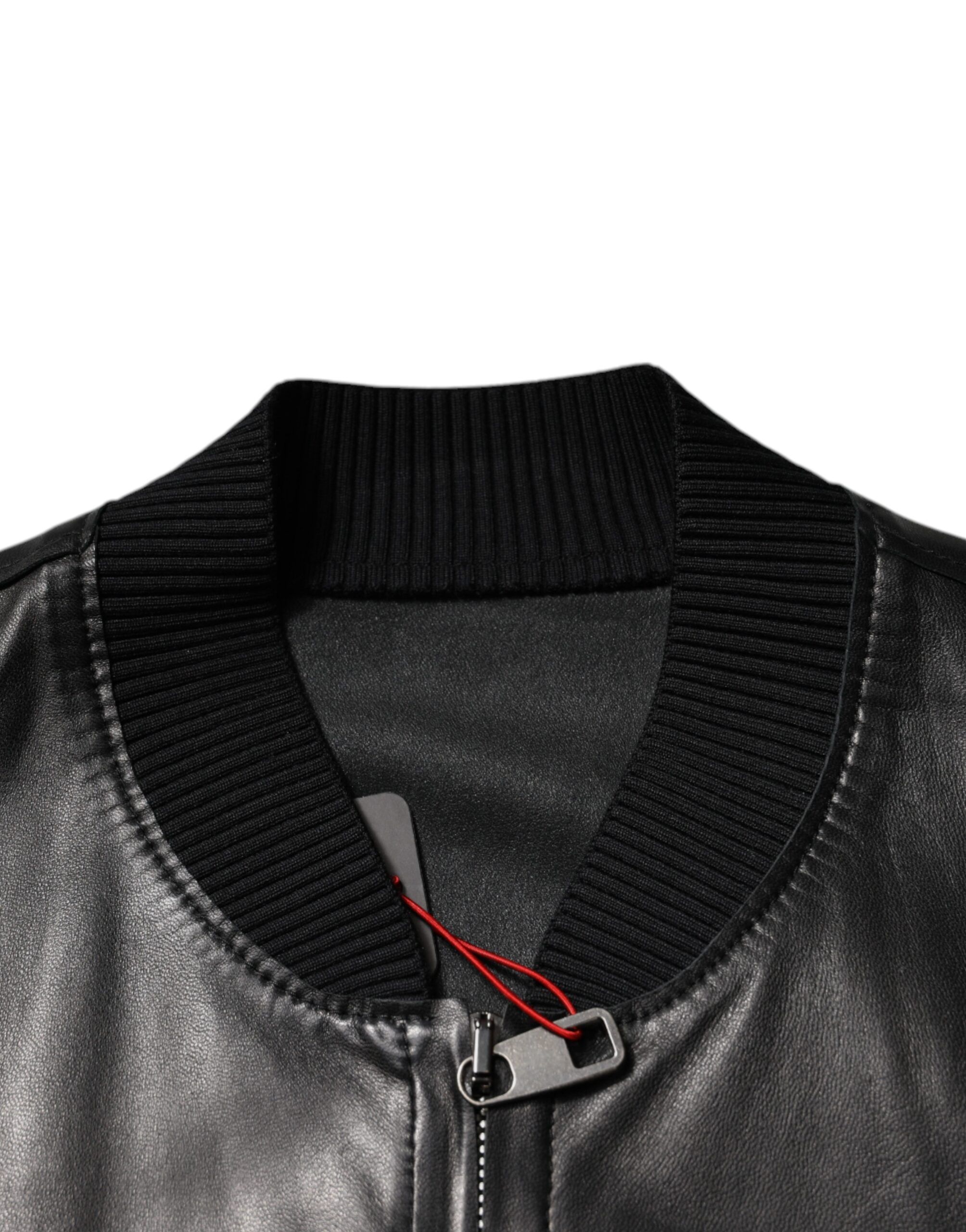 Lambskin Full Zip Biker Blouson Men's Jacket (Pre-Owned) - Dolce & Gabbana - Modalova
