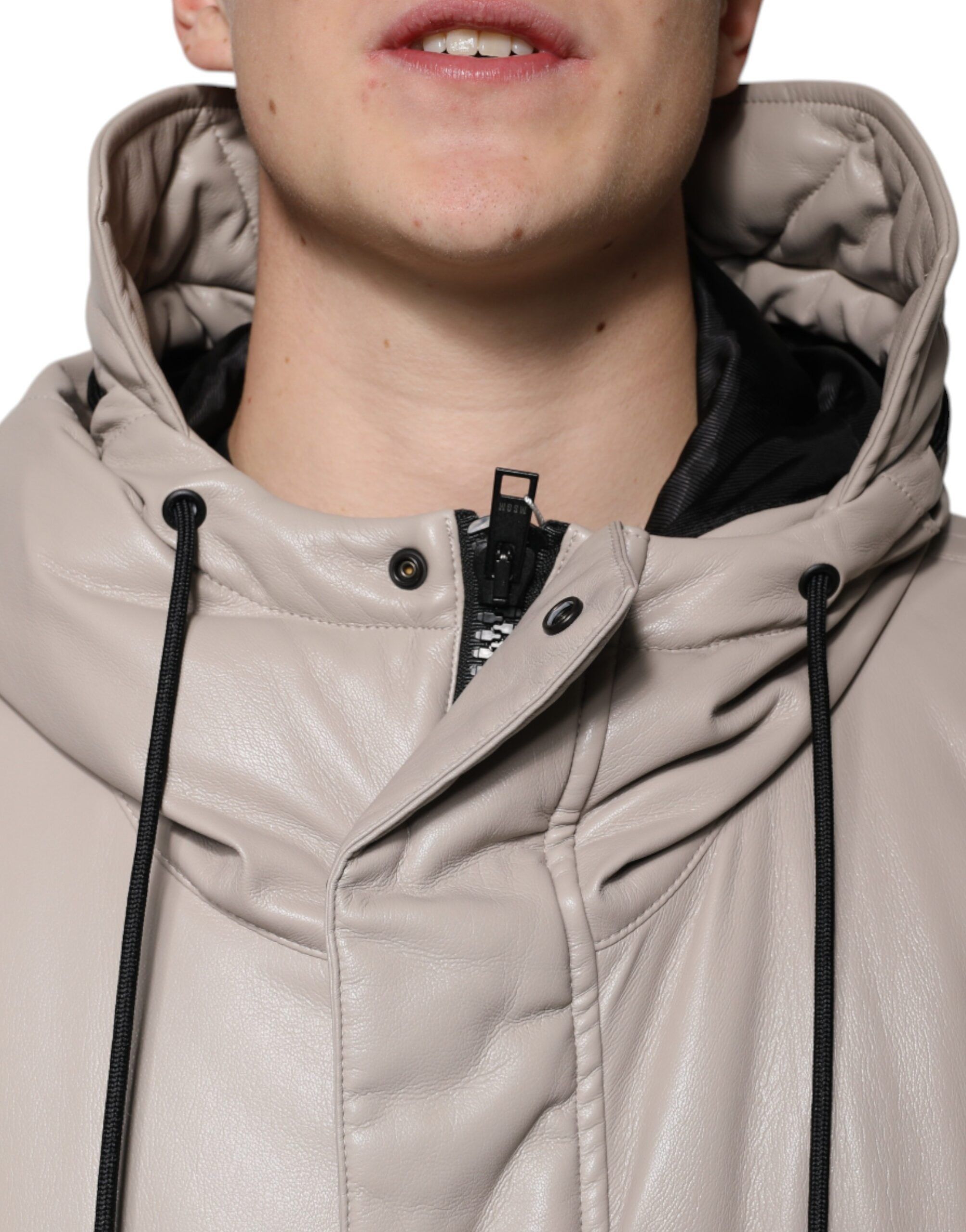 Full Zip Hooded Long Sleeves Casual Coat Men's Jacket (Pre-Owned) - MSGM - Modalova