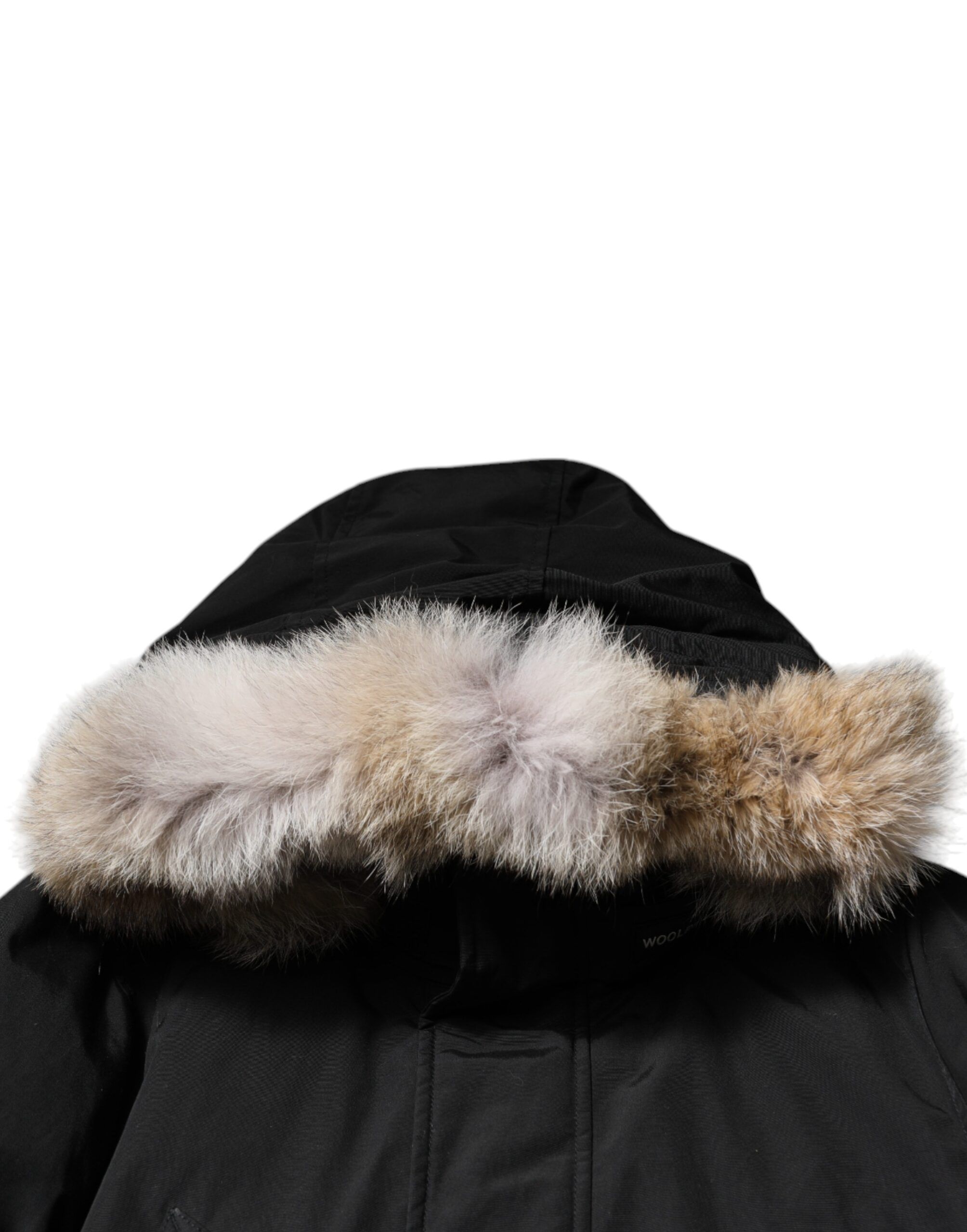 Hooded Long Sleeves Fur Shearling Coat Men's Jacket (Pre-Owned) - Woolrich - Modalova