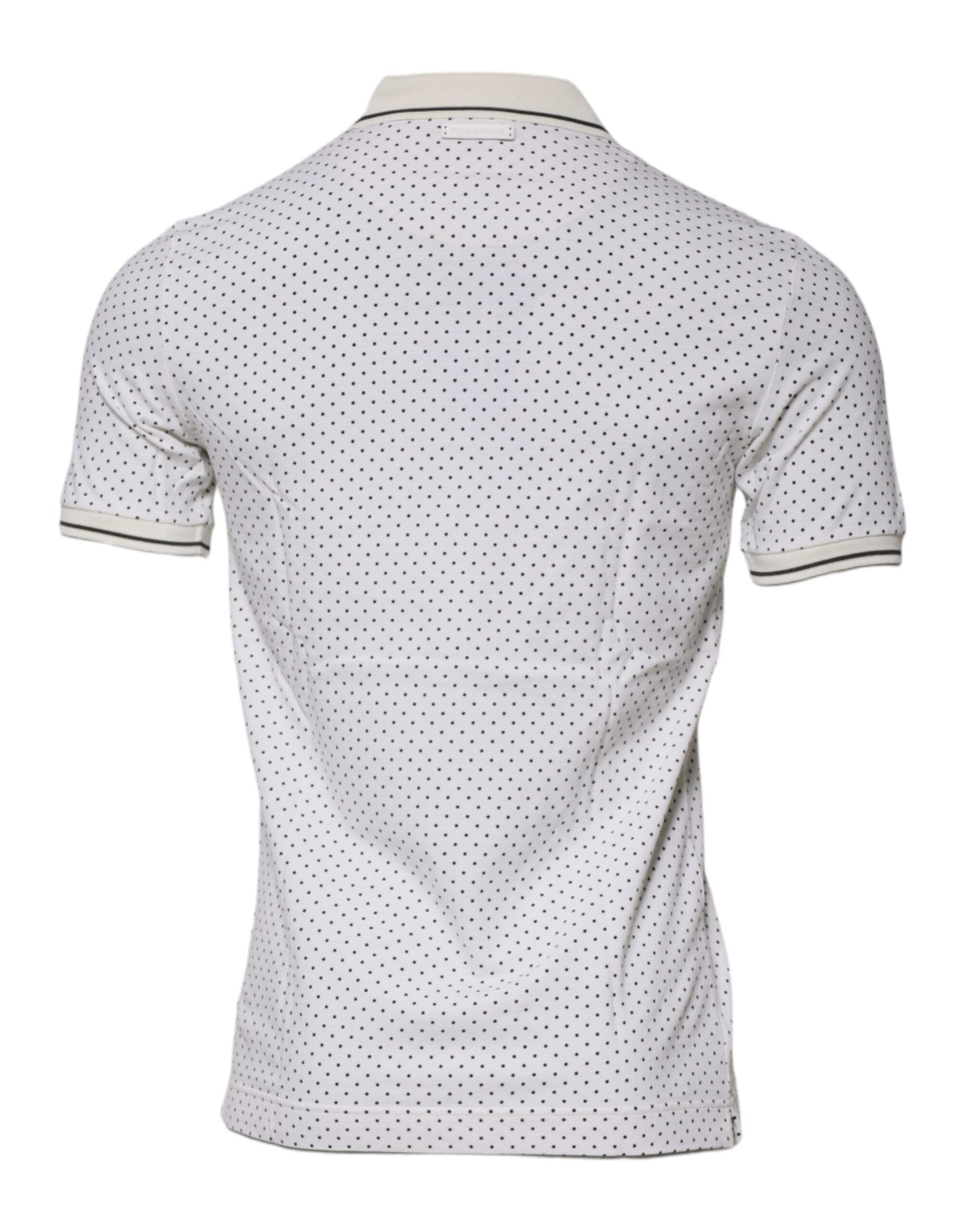 Polka Dot Cotton Collared Polo Men's T-shirt - Dolce & Gabbana - Modalova