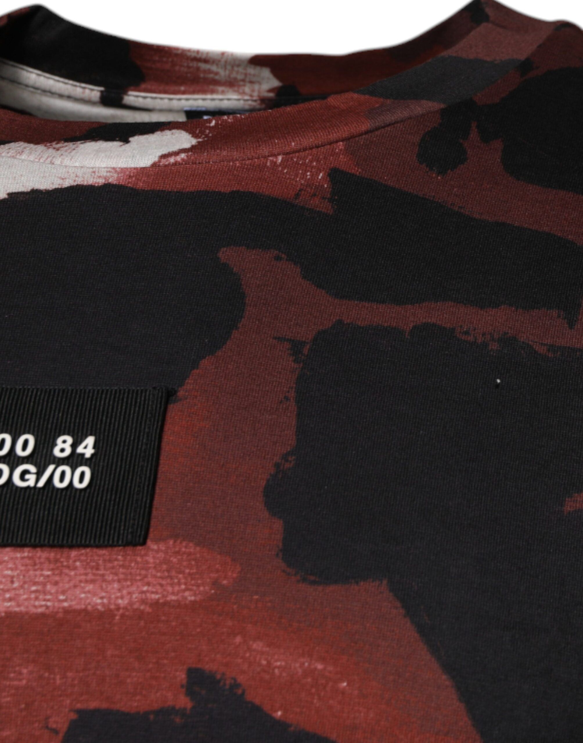 Camouflage Crew Neck Men's T-shirt - Dolce & Gabbana - Modalova