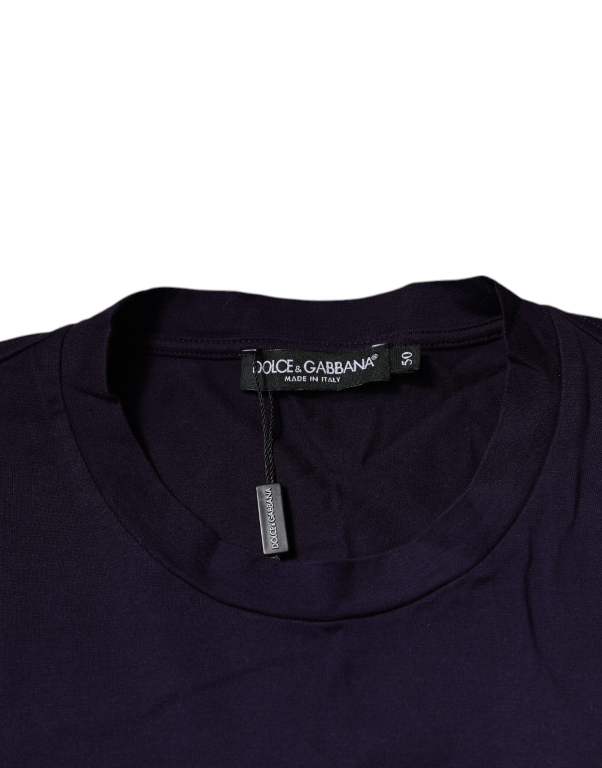 DG Logo Cotton Crew Neck Men's T-shirt - Dolce & Gabbana - Modalova