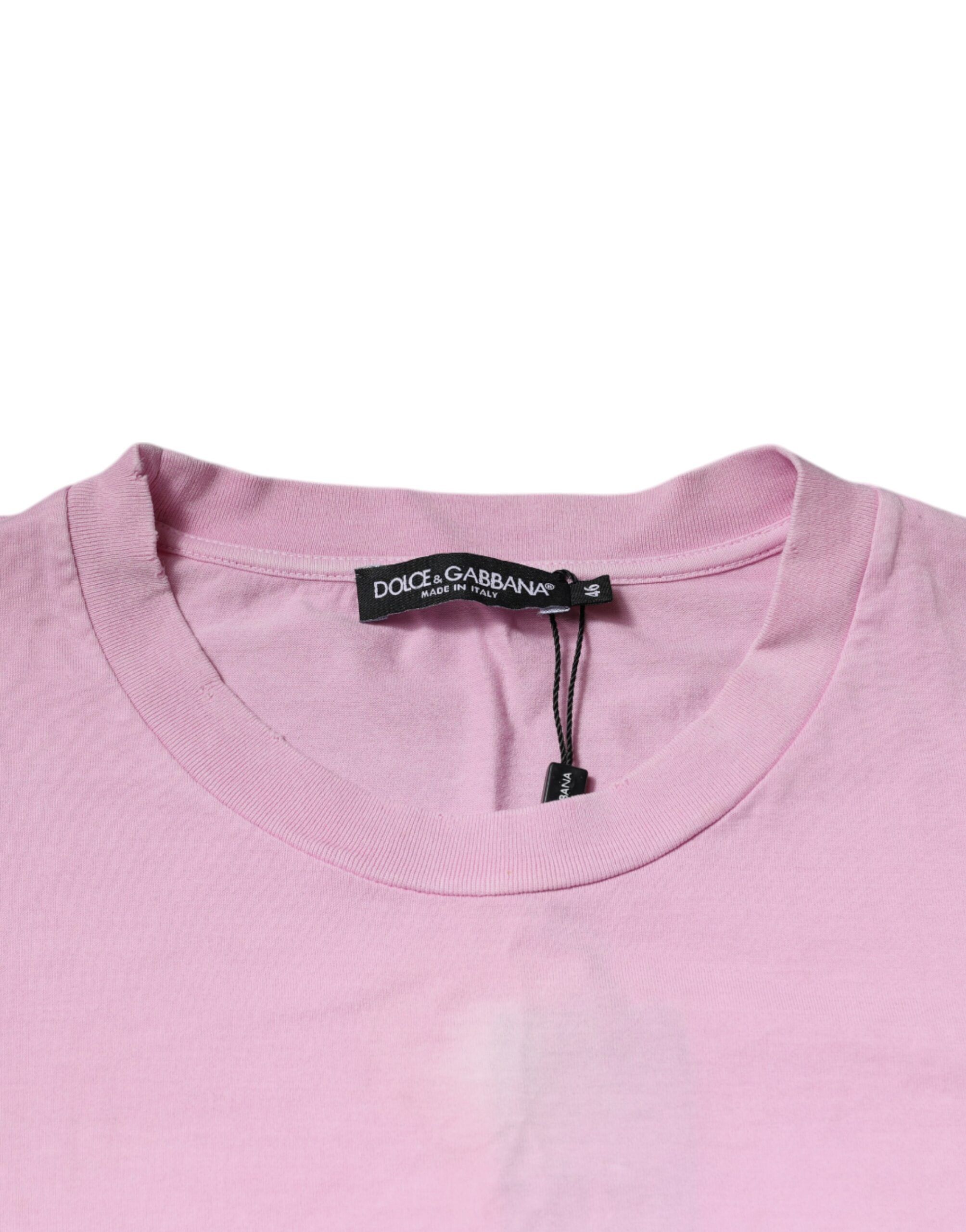 Logo Print Cotton Crew Neck Men's T-shirt (Pre-Owned) - Dolce & Gabbana - Modalova