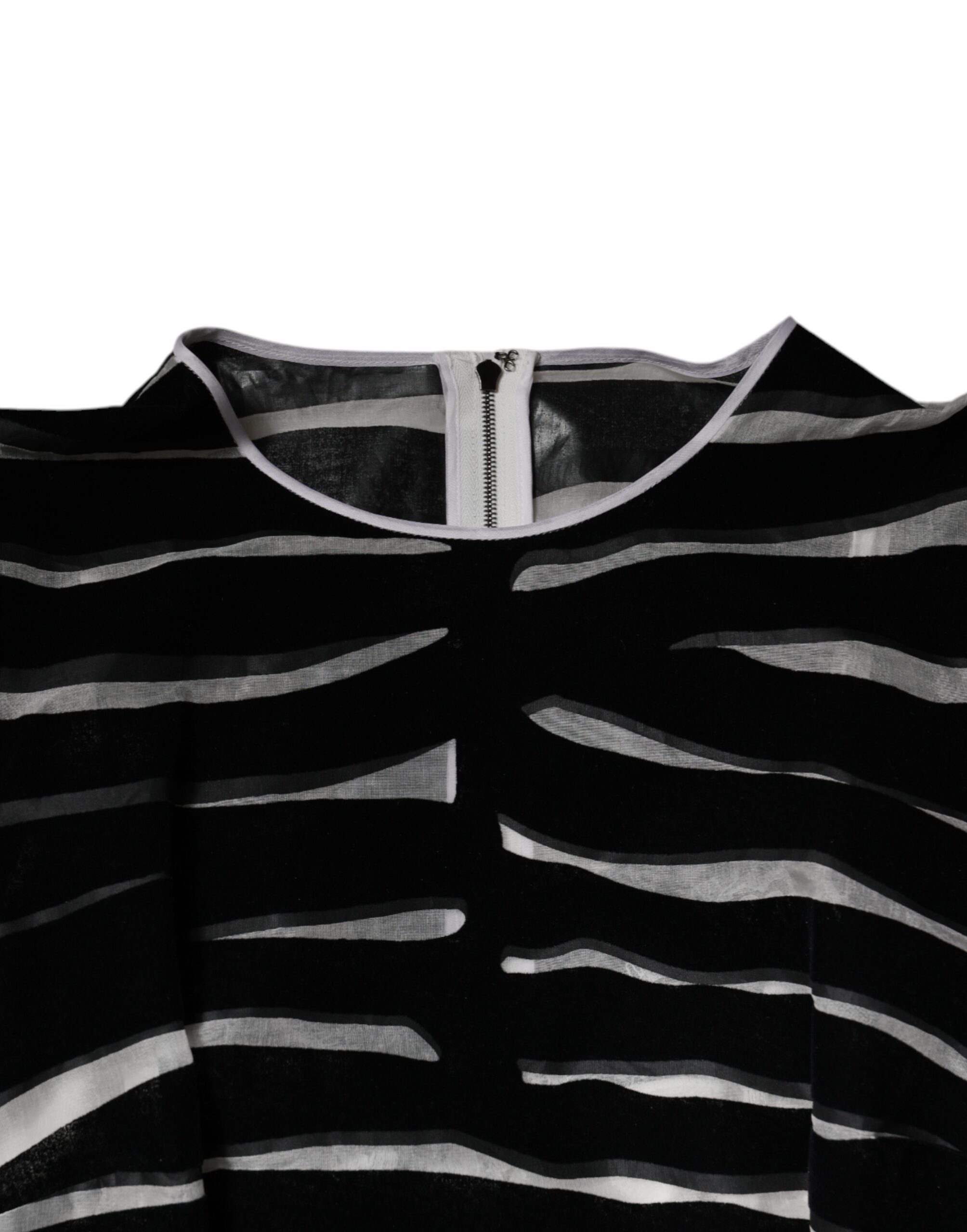 Black White Zebra A-line Sheath Mini Women's Dress - Dolce & Gabbana - Modalova