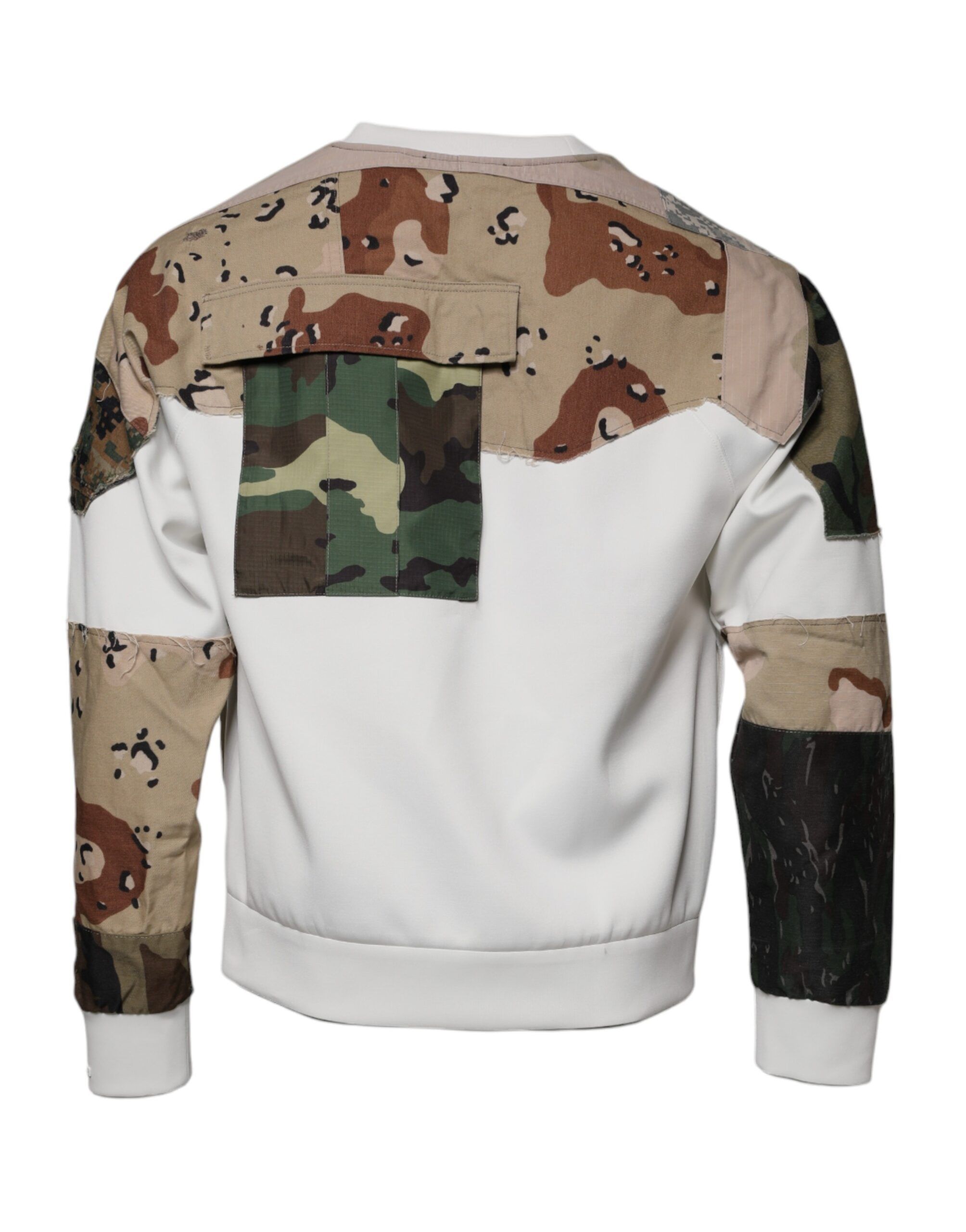 Patchwork Cotton Crew Neck Men's Sweater (Pre-Owned) - Dolce & Gabbana - Modalova