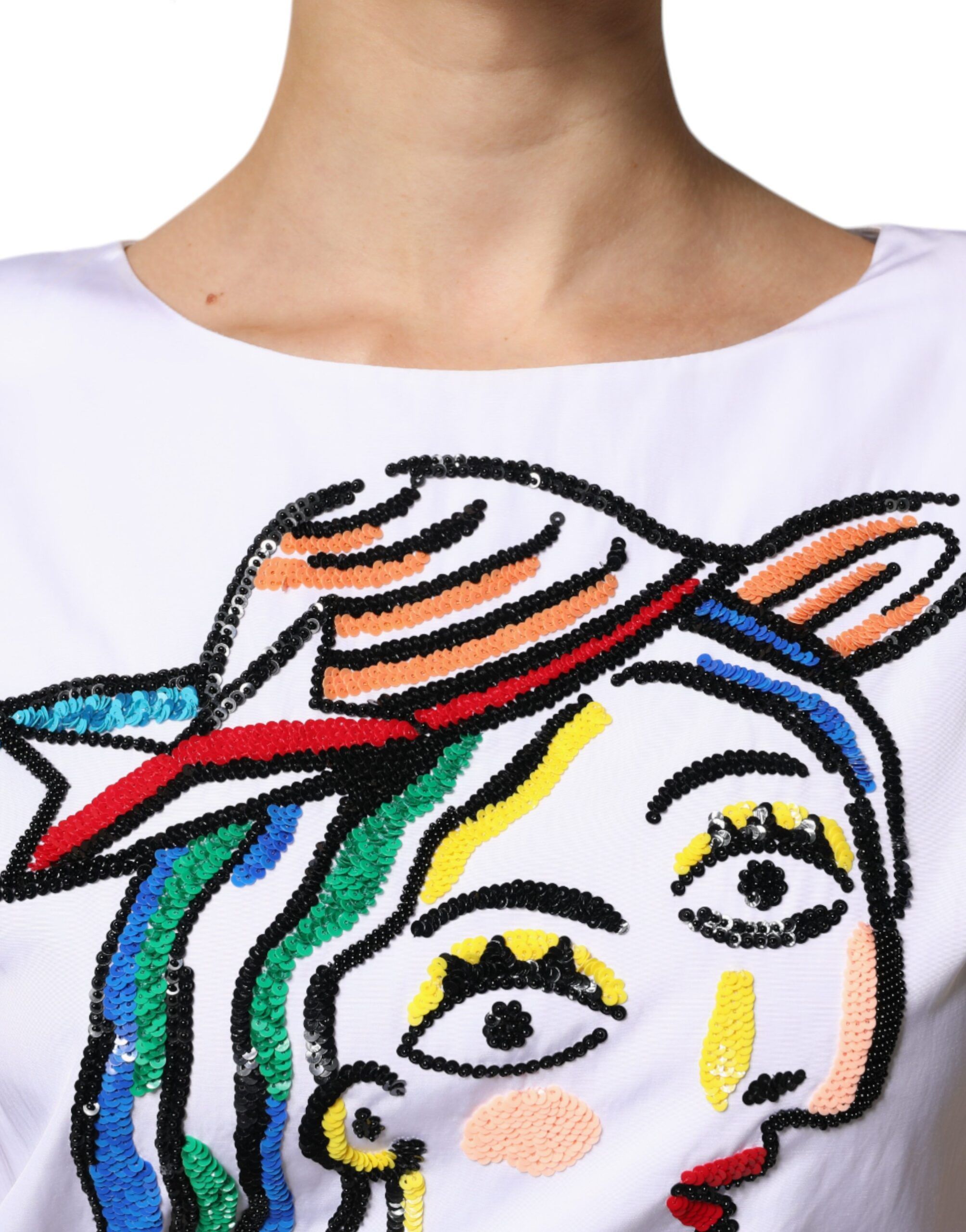 Printed Viscose Sheath Mini Women's Dress (Pre-Owned) - Moschino Couture - Modalova