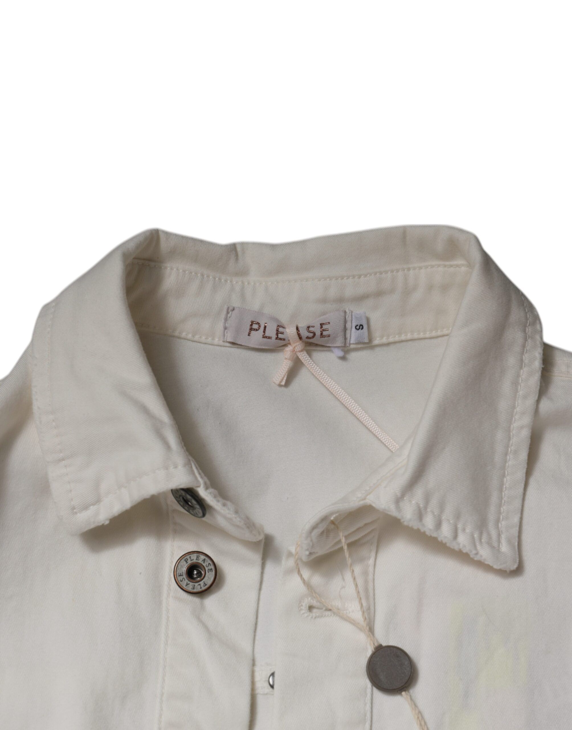 Cotton Short Sleeves Button Down Romper Women's Dress - Please - Modalova