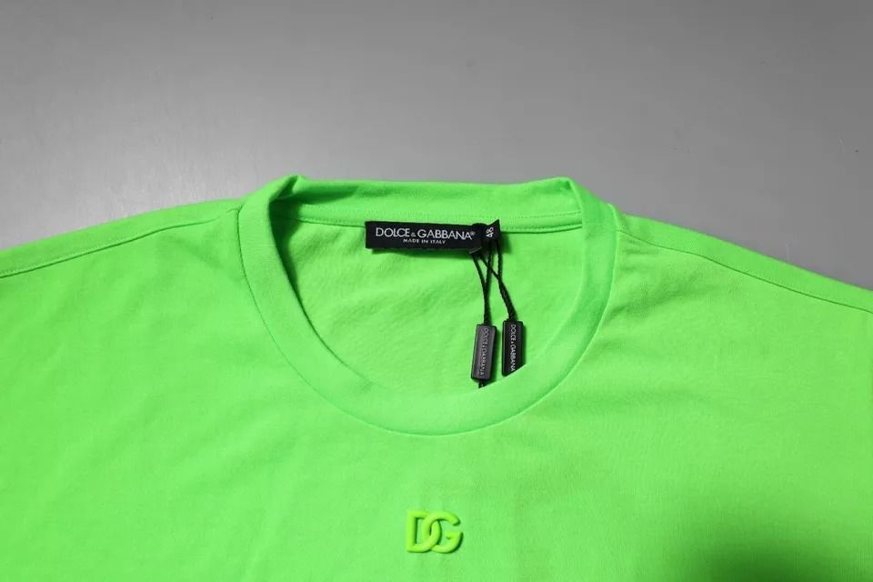 Logo Polyester Crew Neck Men's T-shirt - Dolce & Gabbana - Modalova