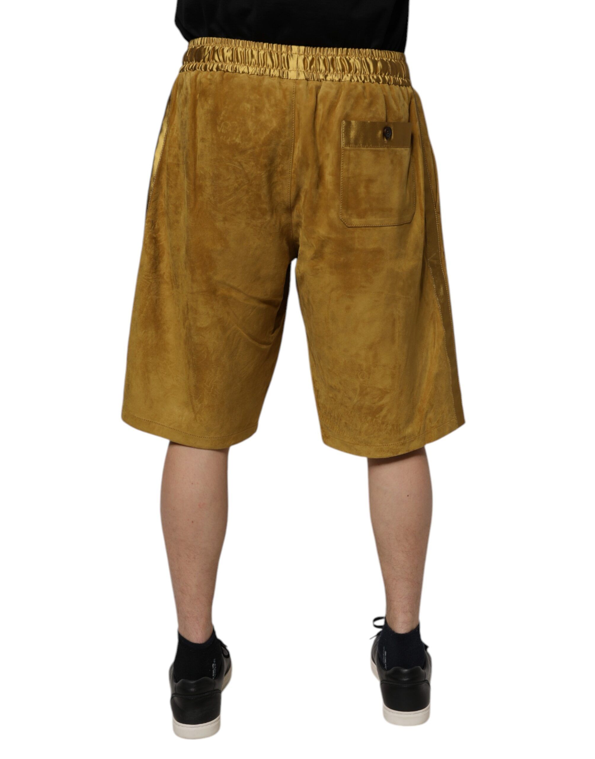 Lambskin Suede Men Bermuda Men's Shorts - Dolce & Gabbana - Modalova