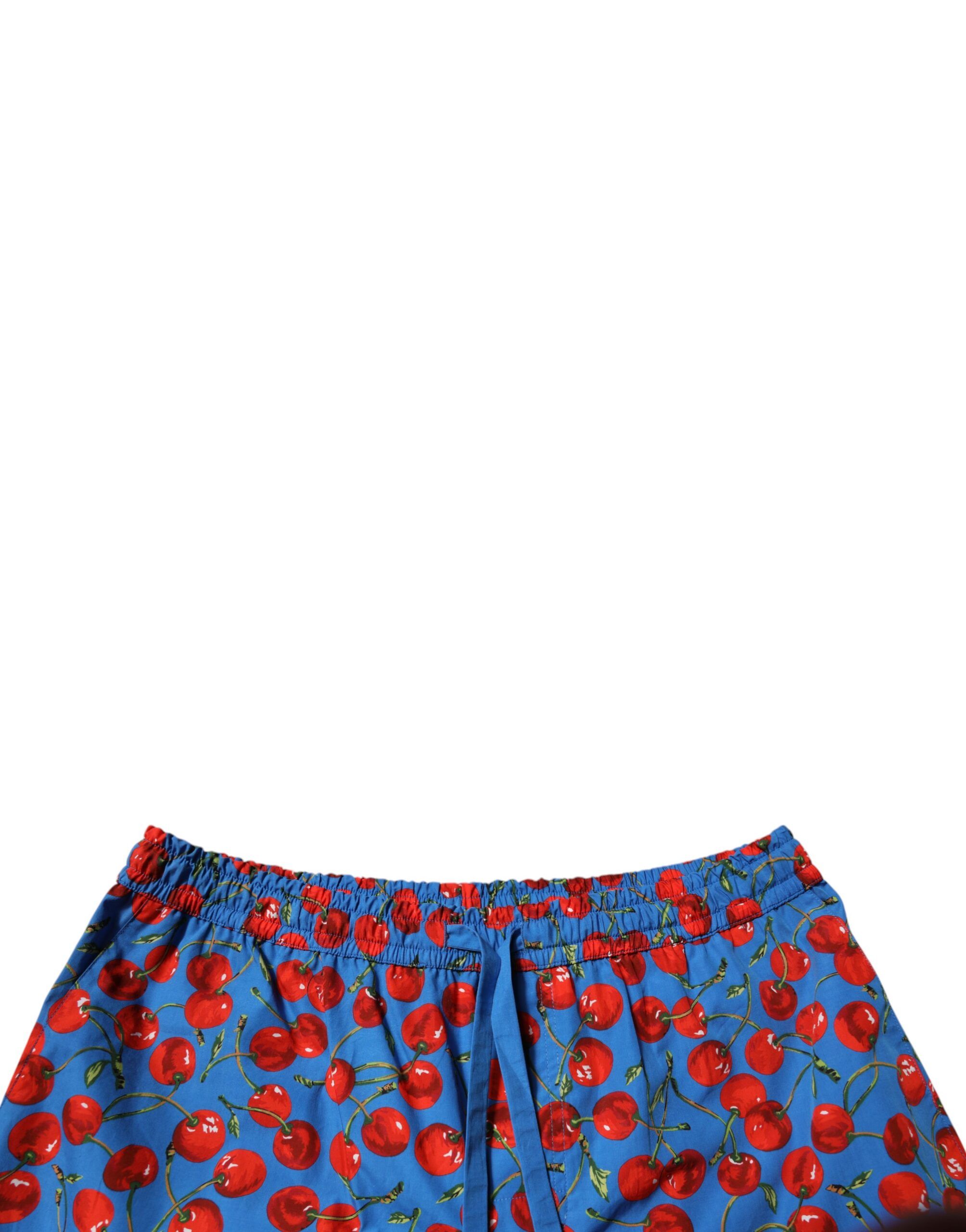 Cherry Print Cotton Men Bermuda Men's Shorts - Dolce & Gabbana - Modalova