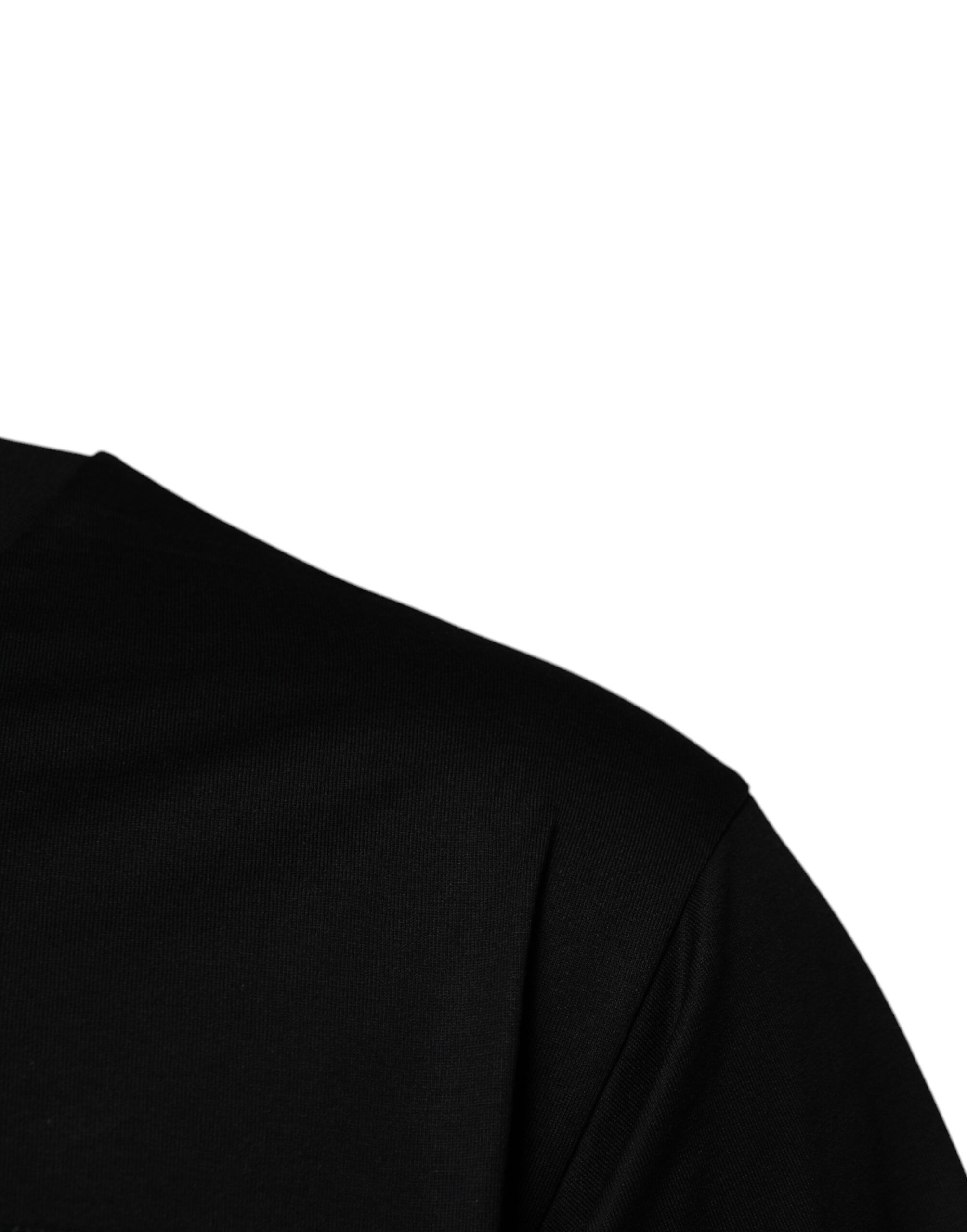 Logo Patch Cotton Crew Neck Men's T-shirt - Dolce & Gabbana - Modalova