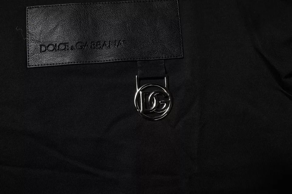 Logo Patch Cotton Crew Neck Men's T-shirt - Dolce & Gabbana - Modalova