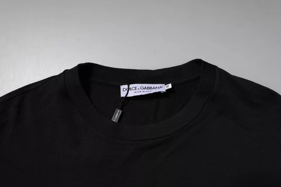 DG Logo Cotton Crew Neck Men's T-shirt - Dolce & Gabbana - Modalova