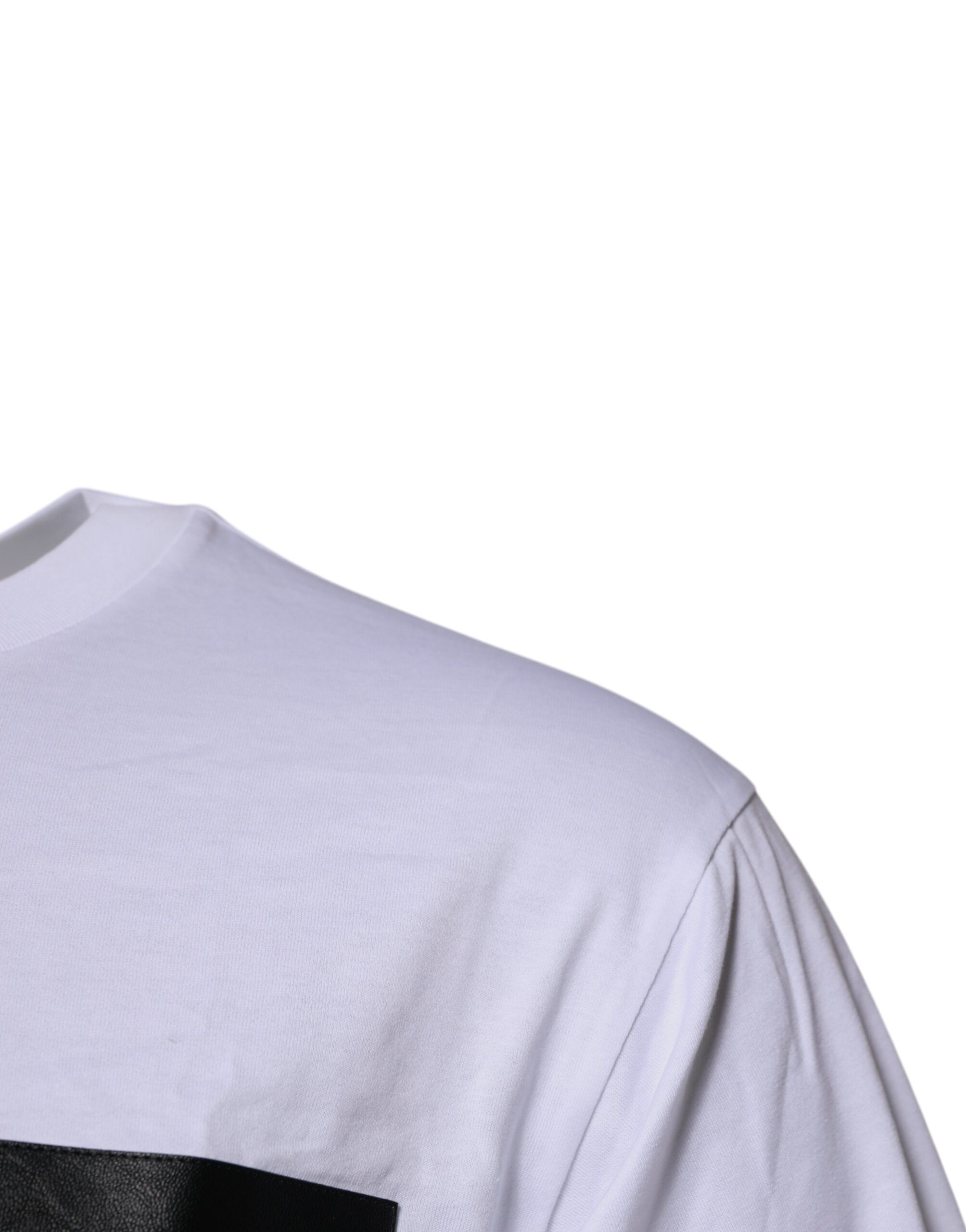 Logo Patch Cotton Crew Neck Men's T-shirt - Dolce & Gabbana - Modalova