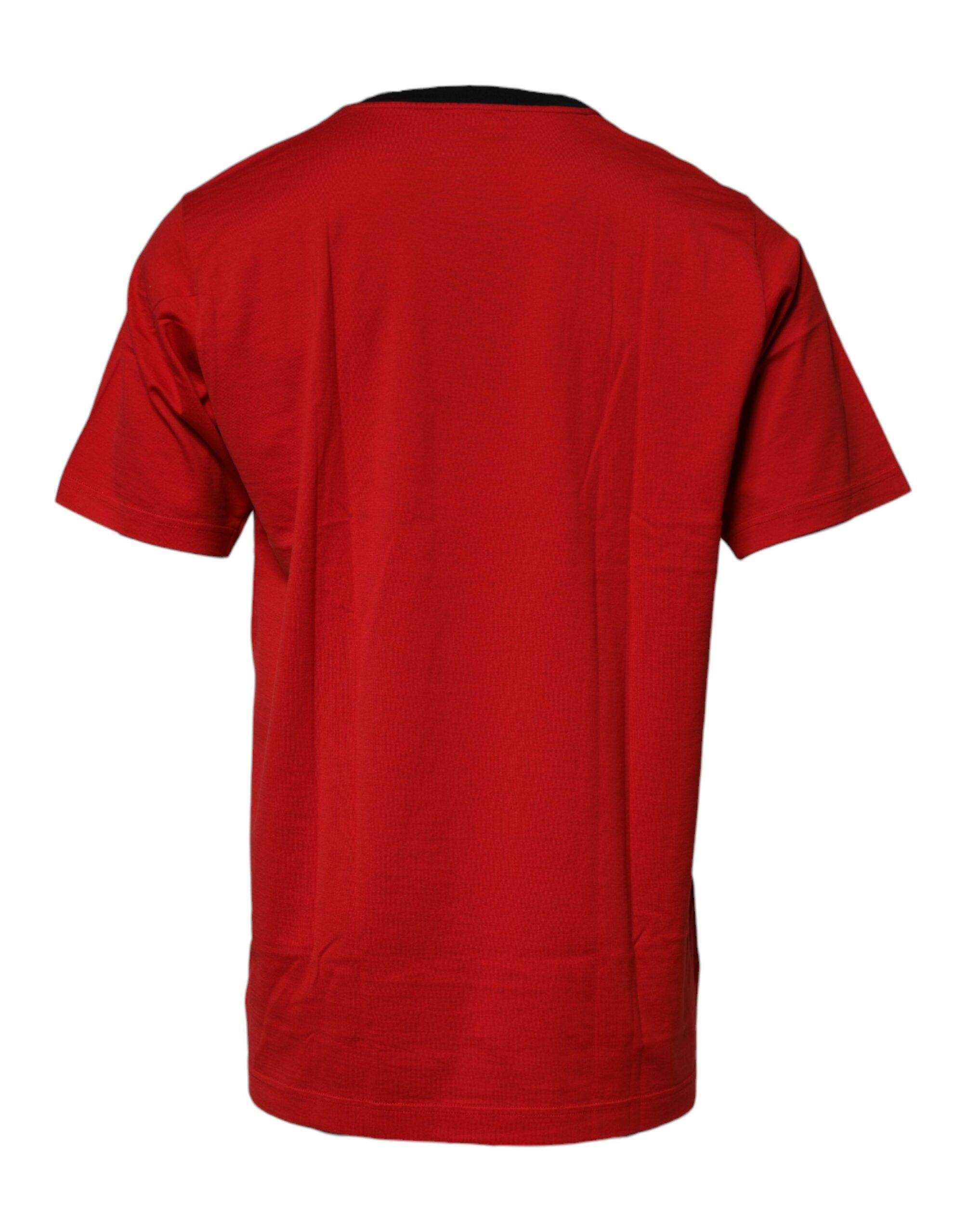 Logo Crown Cotton Crew Neck Men's T-shirt - Dolce & Gabbana - Modalova