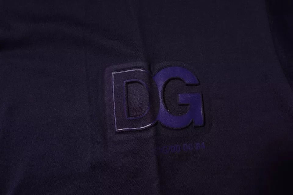 DG Logo Cotton Crew Neck Men's T-shirt - Dolce & Gabbana - Modalova