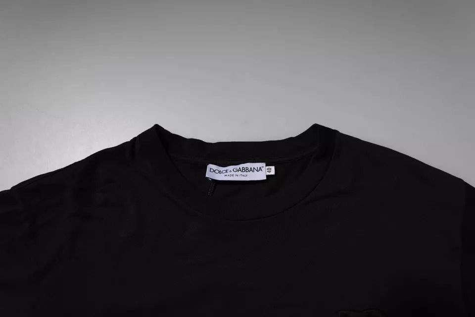 DG Logo Cotton Crew Neck Men's T-shirt - Dolce & Gabbana - Modalova