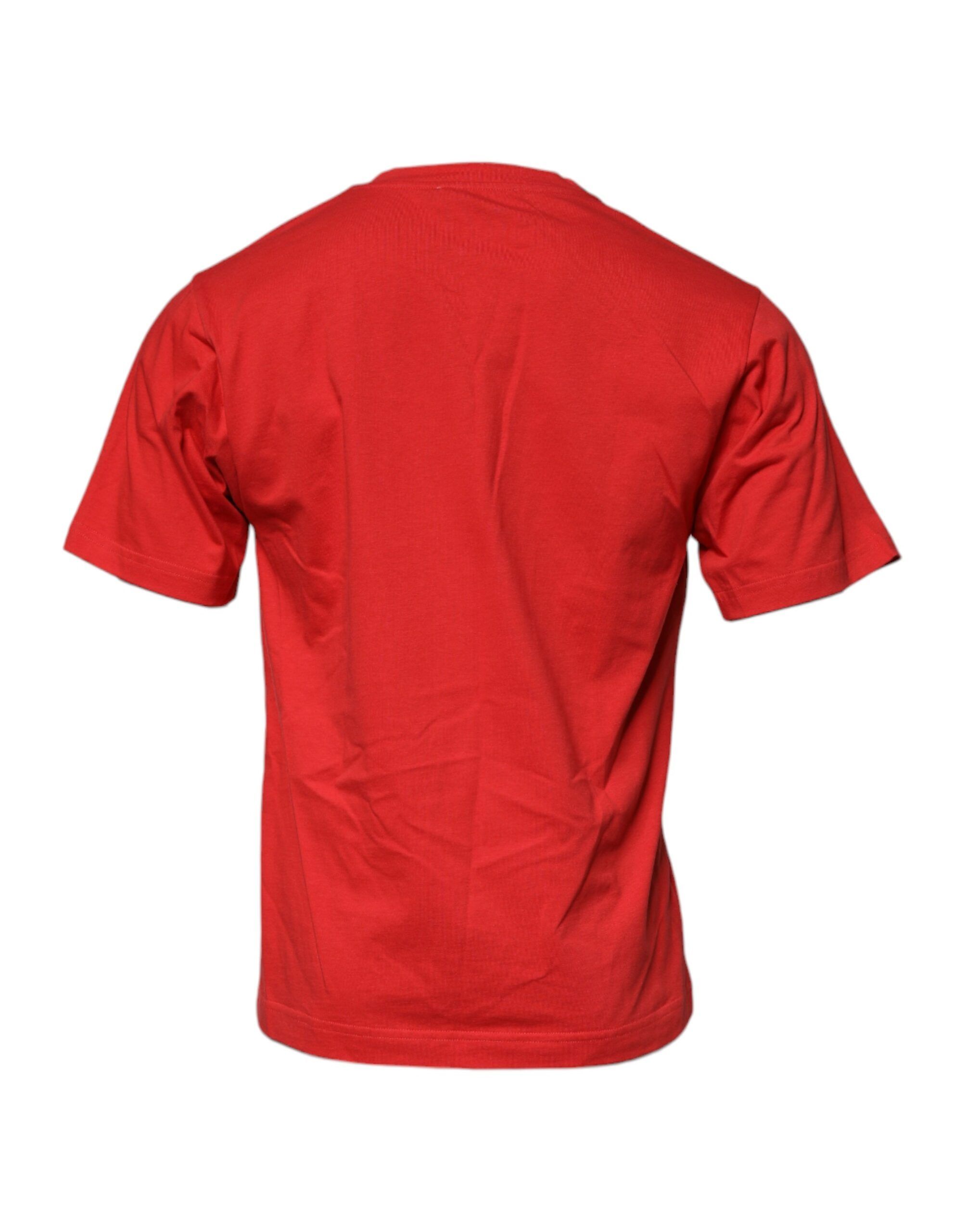 DG Logo Patch Cotton Crew Neck Men's T-shirt - Dolce & Gabbana - Modalova