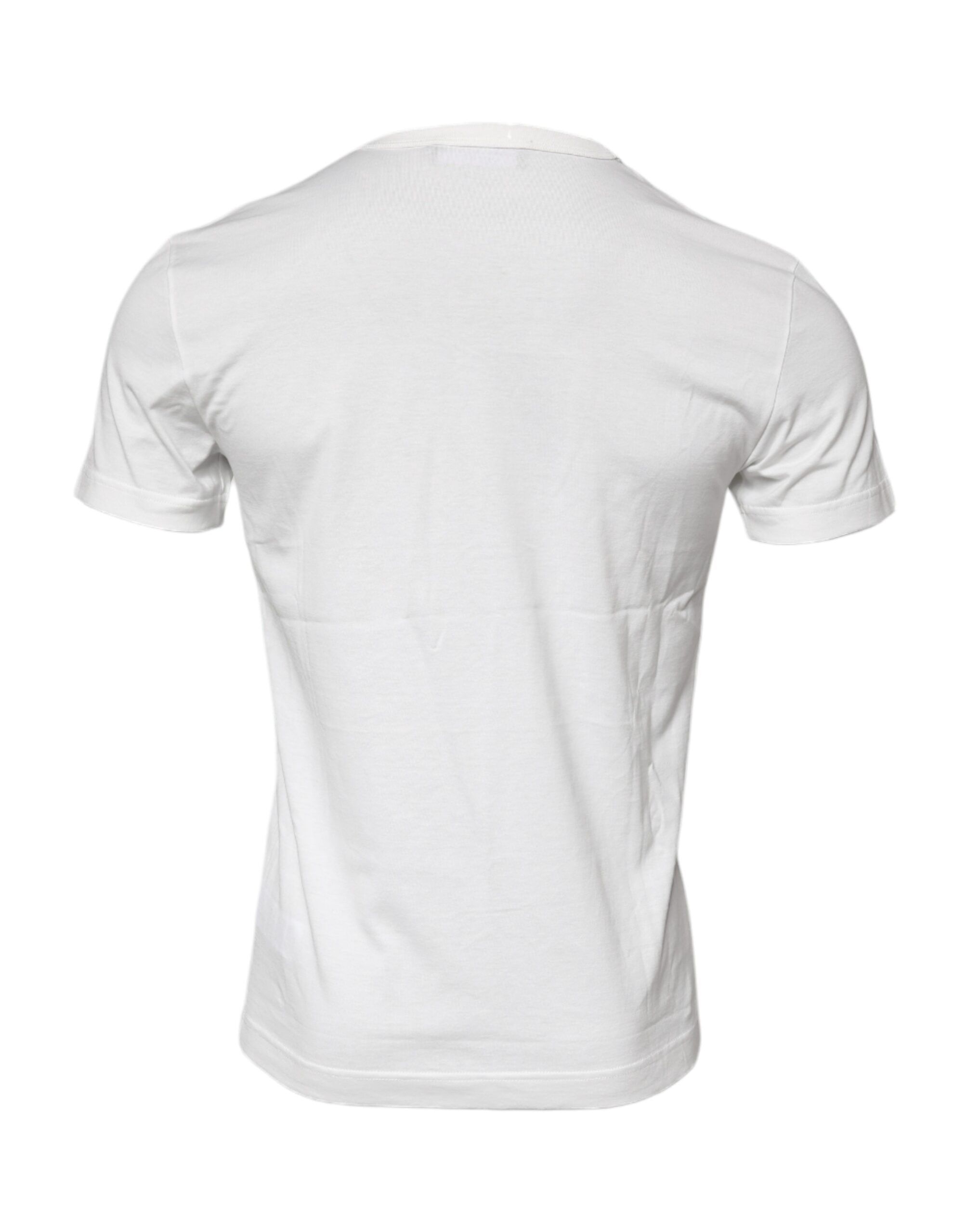 Cotton Logo Floral Crew Neck Men's T-shirt (Pre-Owned) - Dolce & Gabbana - Modalova