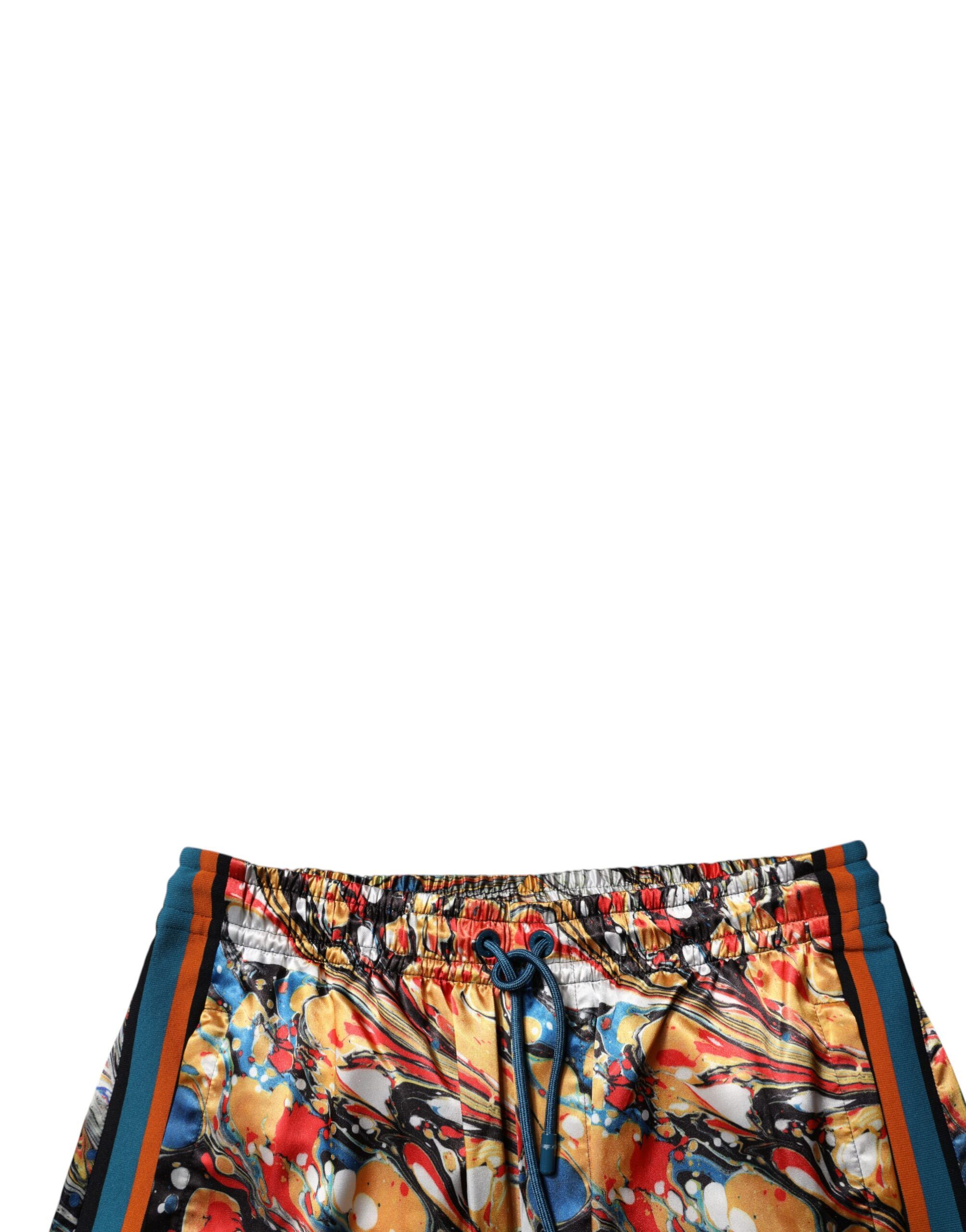 Marble Satin Men Tracksuit Men's Pants - Dolce & Gabbana - Modalova