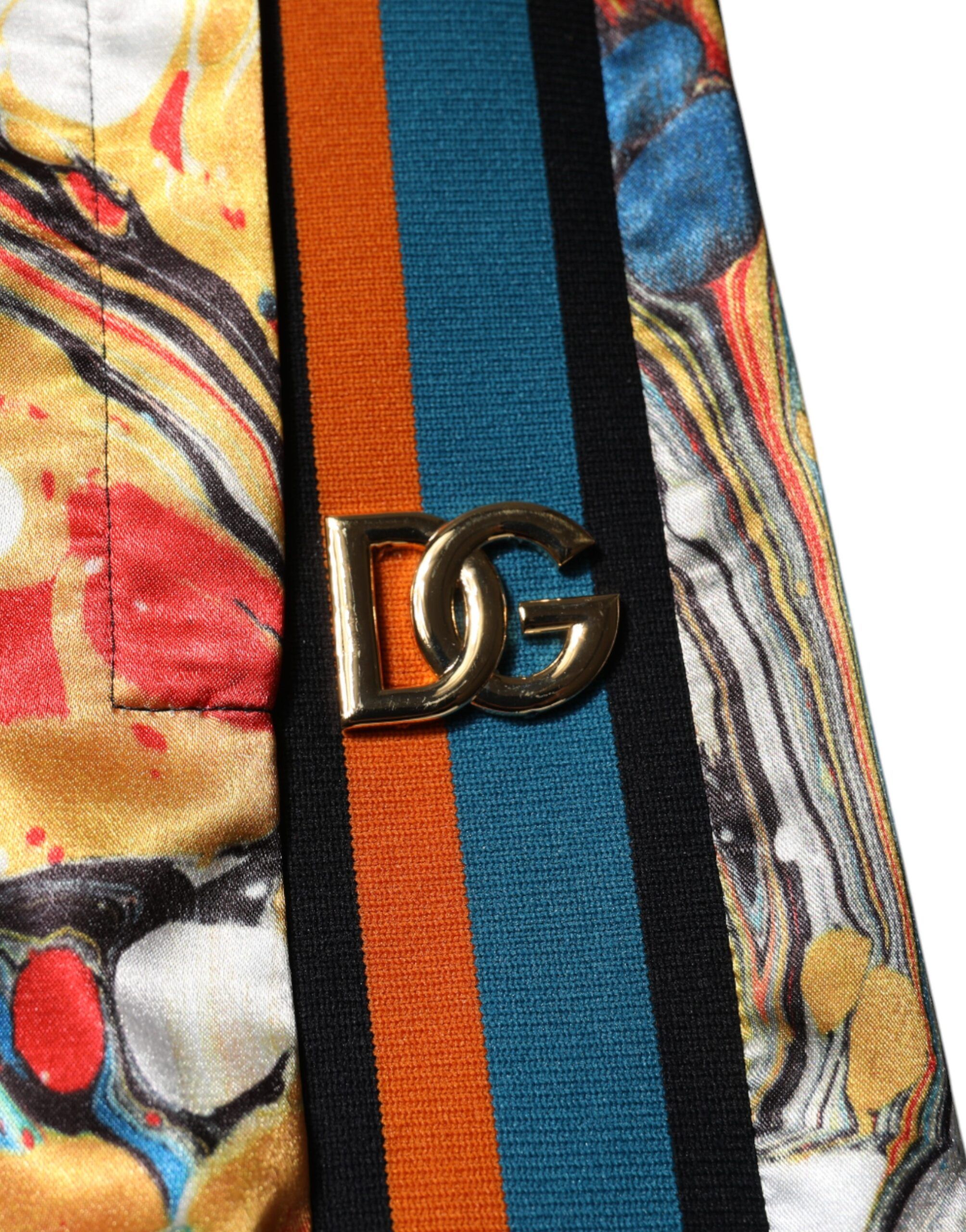 Marble Satin Men Tracksuit Men's Pants - Dolce & Gabbana - Modalova