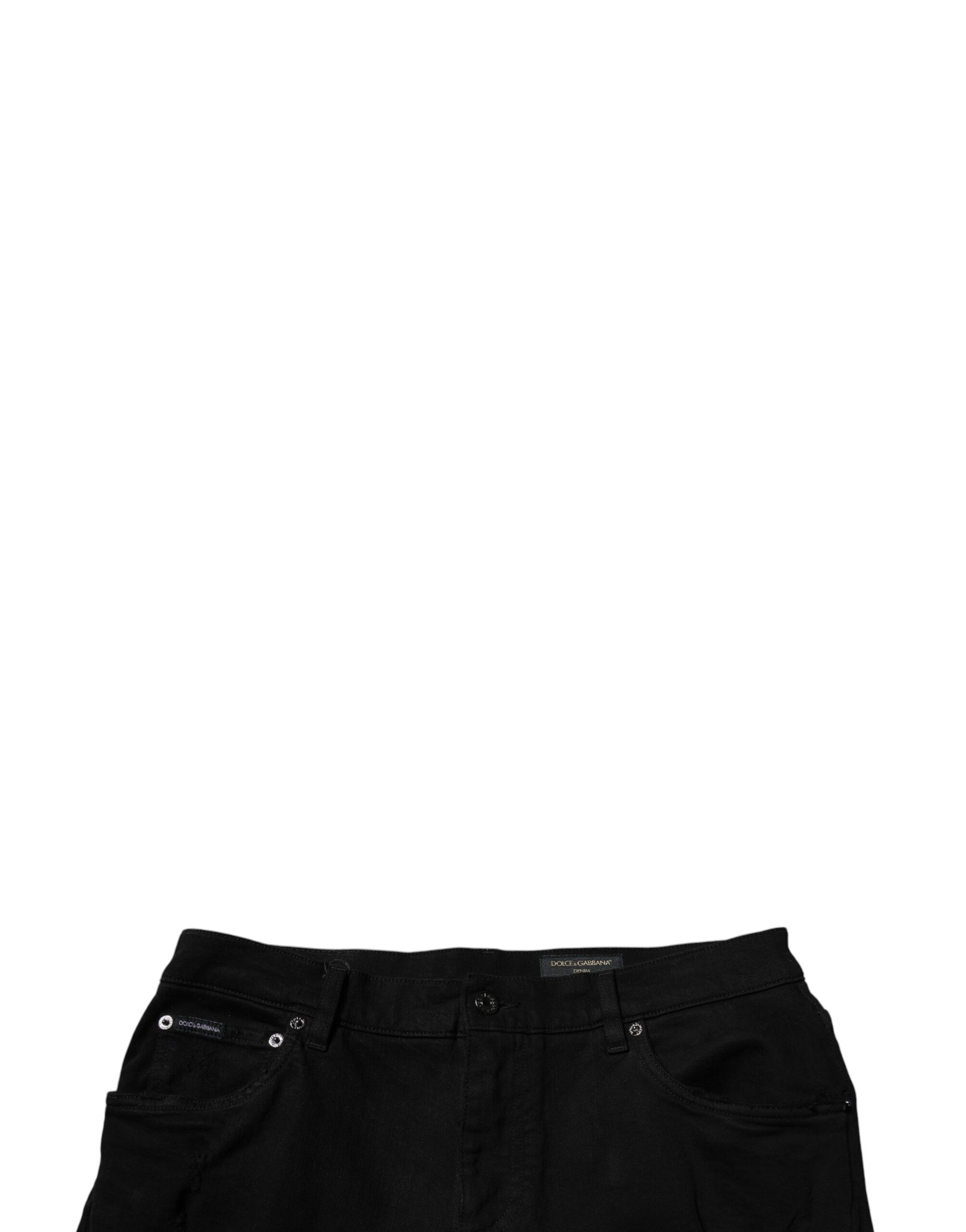 Tattered Cotton Skinny Men Denim Men's Jeans - Dolce & Gabbana - Modalova