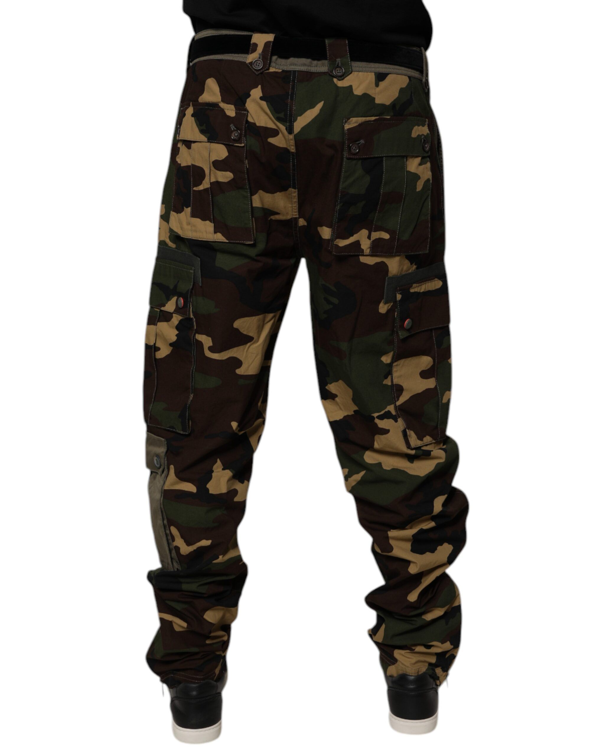 Patchwork Camouflage Cargo Men's Pants - Dolce & Gabbana - Modalova